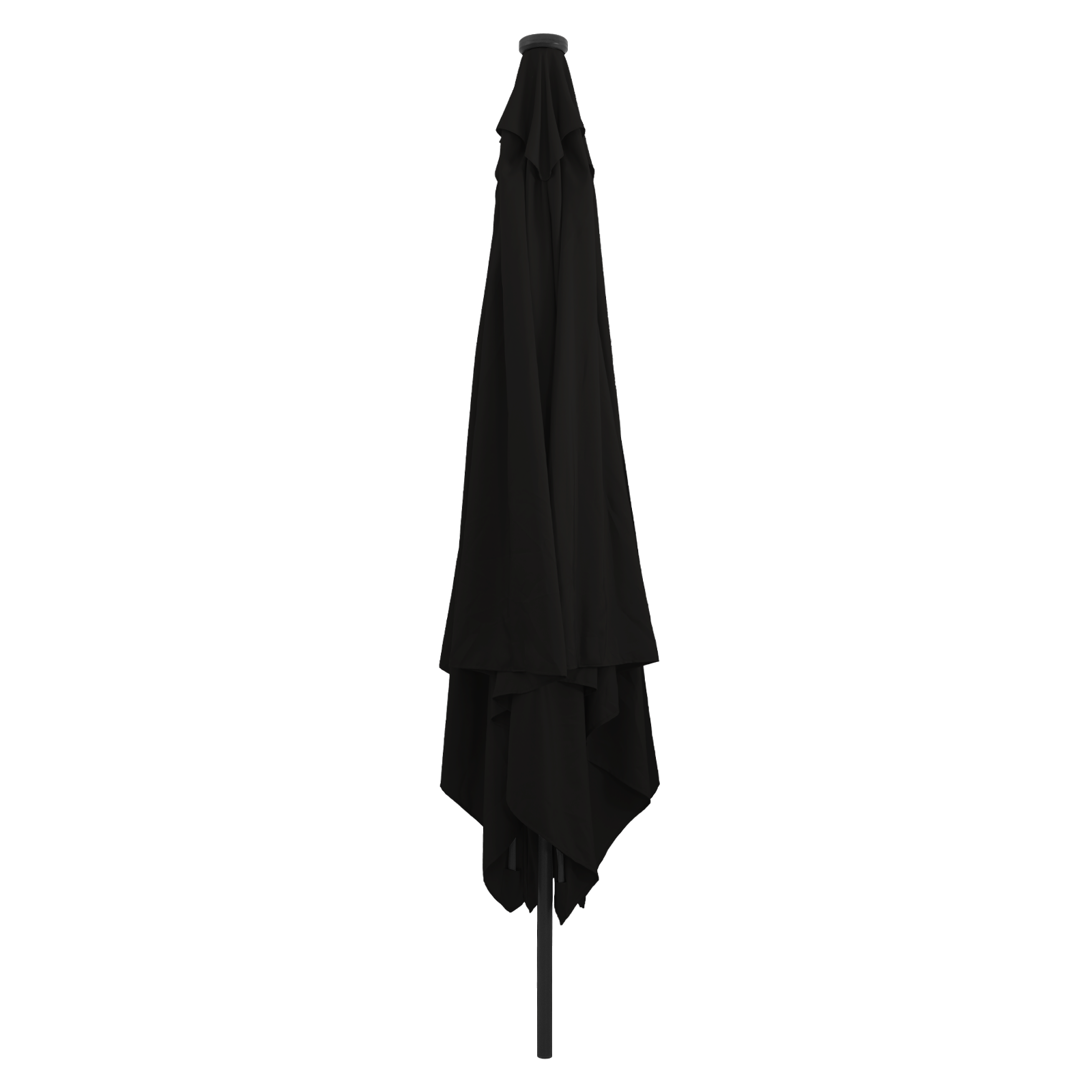 Square Garden Umbrella with LED Lights 295x245 cm Black - Image 2
