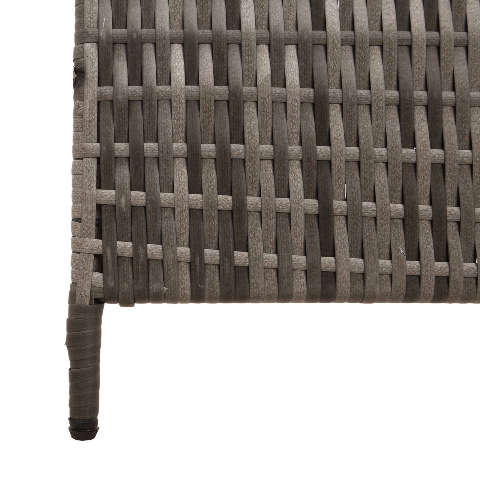 Room Divider 3 Panels Foldable Grey 147x180 cm Poly Rattan - Image 8