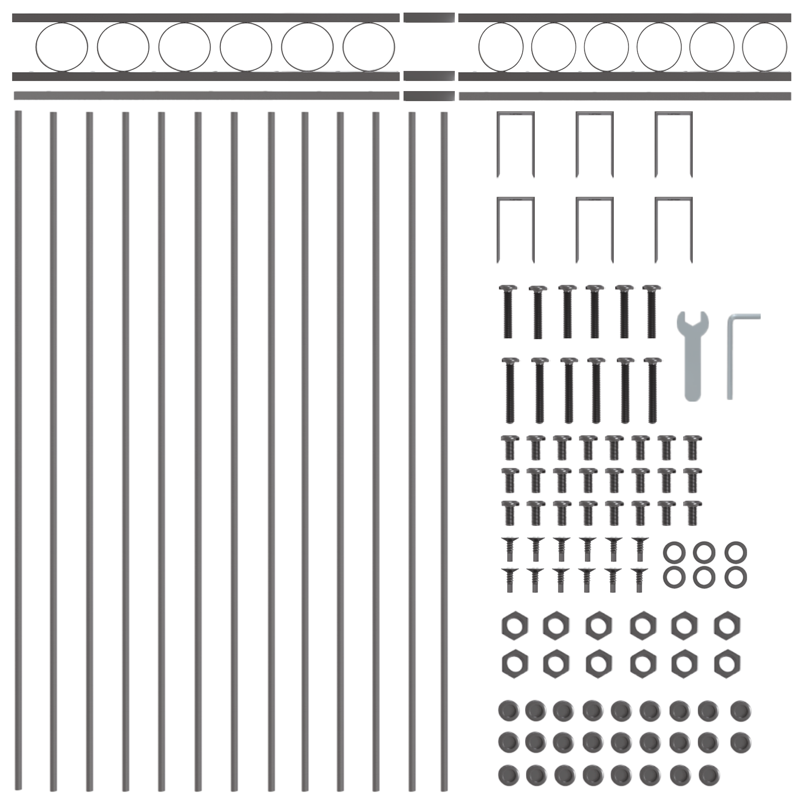 Grey Steel Fence Panel 1.7x0.8 m - Image 5