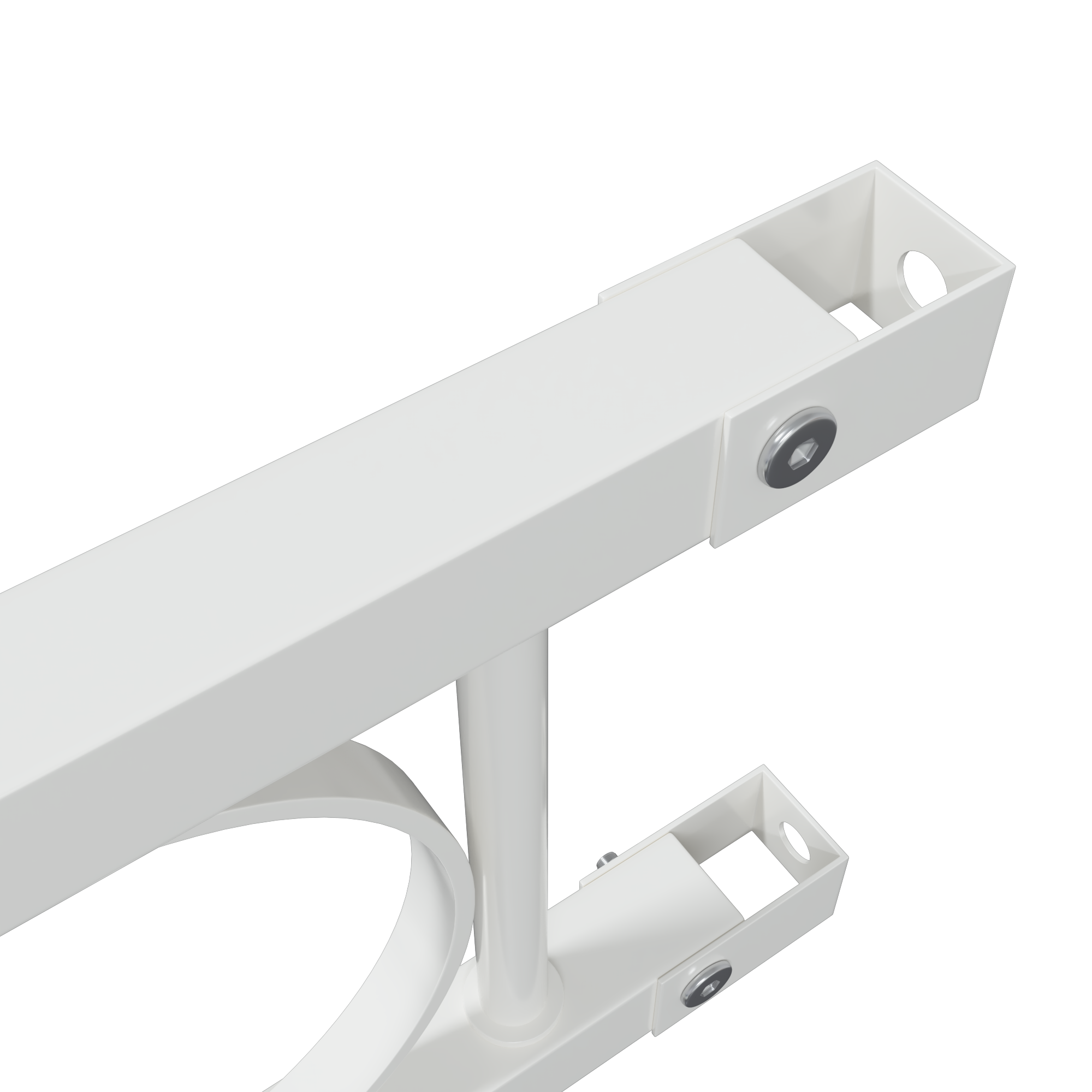 Fence Panels with Circle White Steel 1.7 x 0.8 m Durable - Image 7