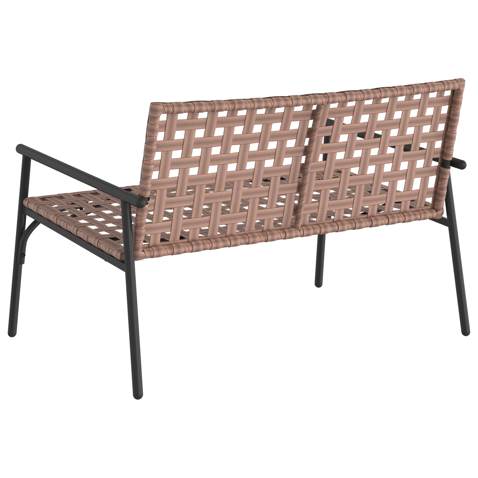 Havebænk Sort 113x79x75 cm Poly Rattan 6 image product%2F42004144%2FP Image 42004144 WBG Back 02