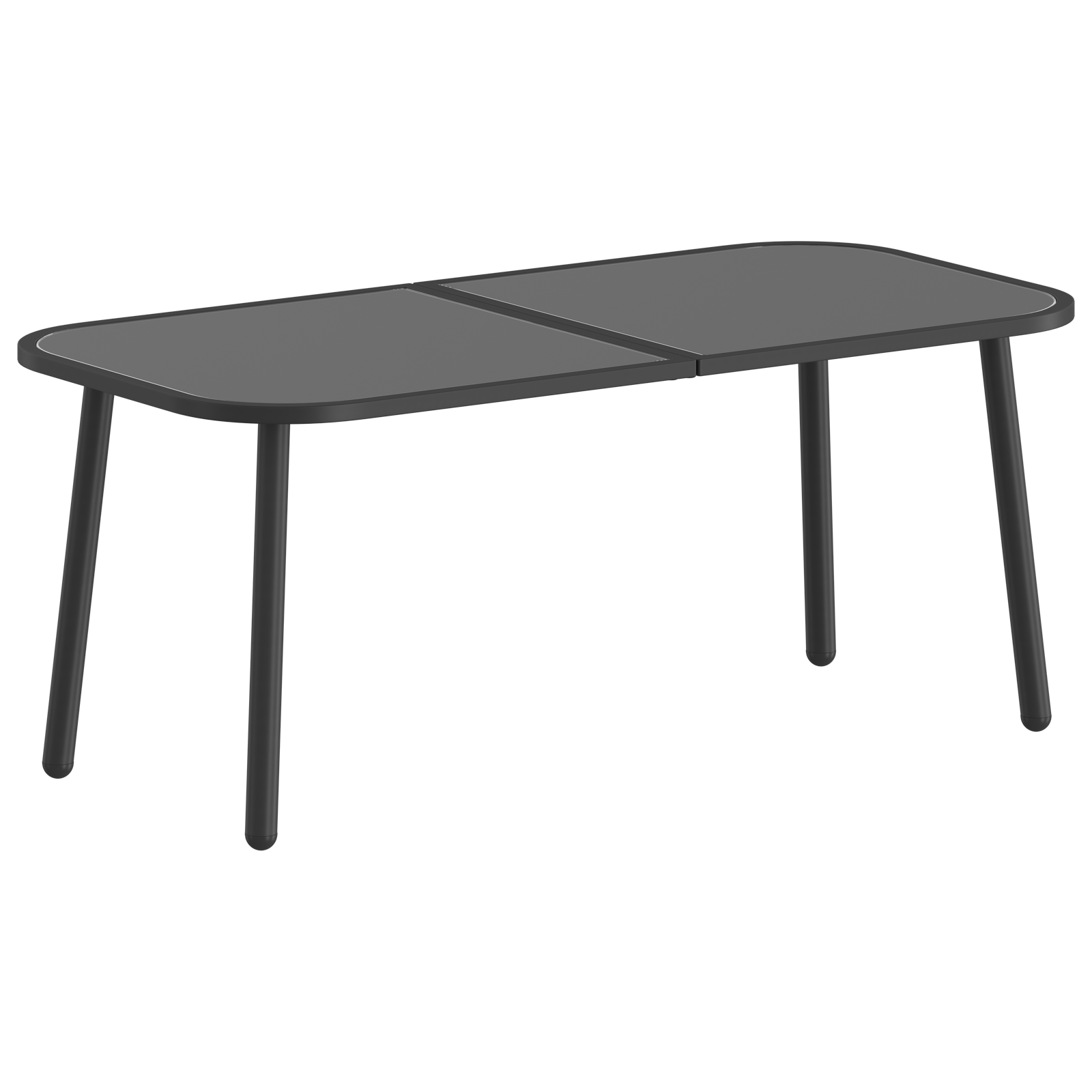 4 Piece Outdoor Coffee Set Brown Rattan and Steel - Image 6