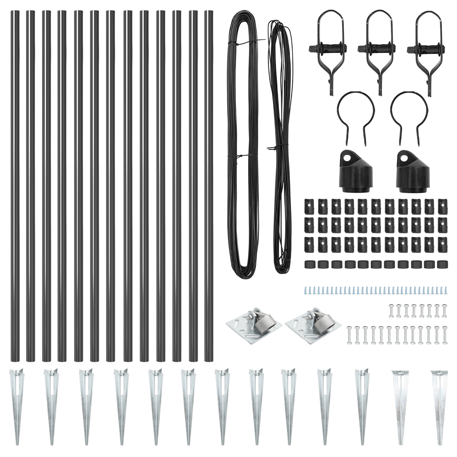 Fence Posts with Spike 13 pcs Ø32 mm 120 cm Galvanised Steel - Image 4