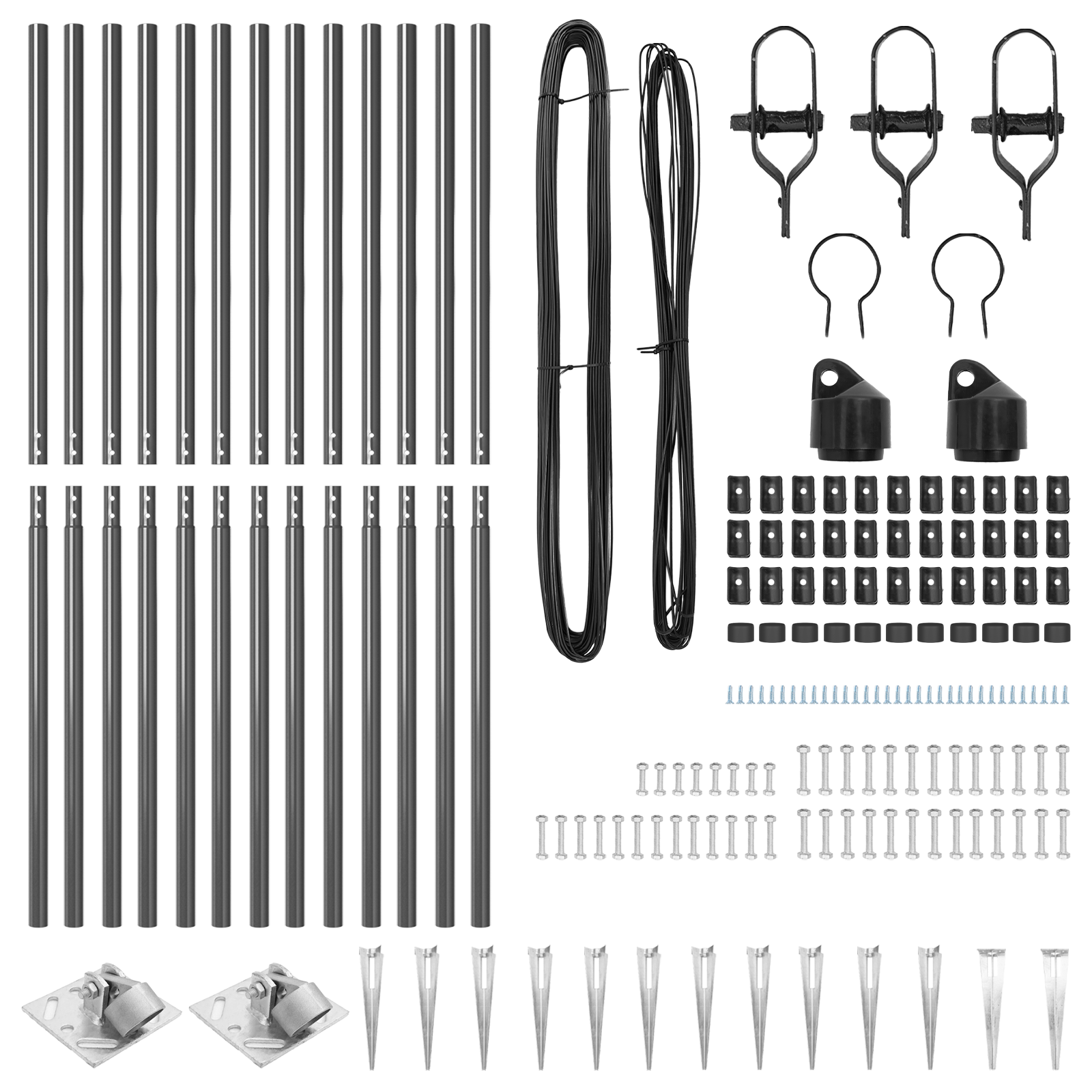 Fence Posts with Spike 13 pcs Ø32 mm 180 cm Galvanised Steel - Image 4