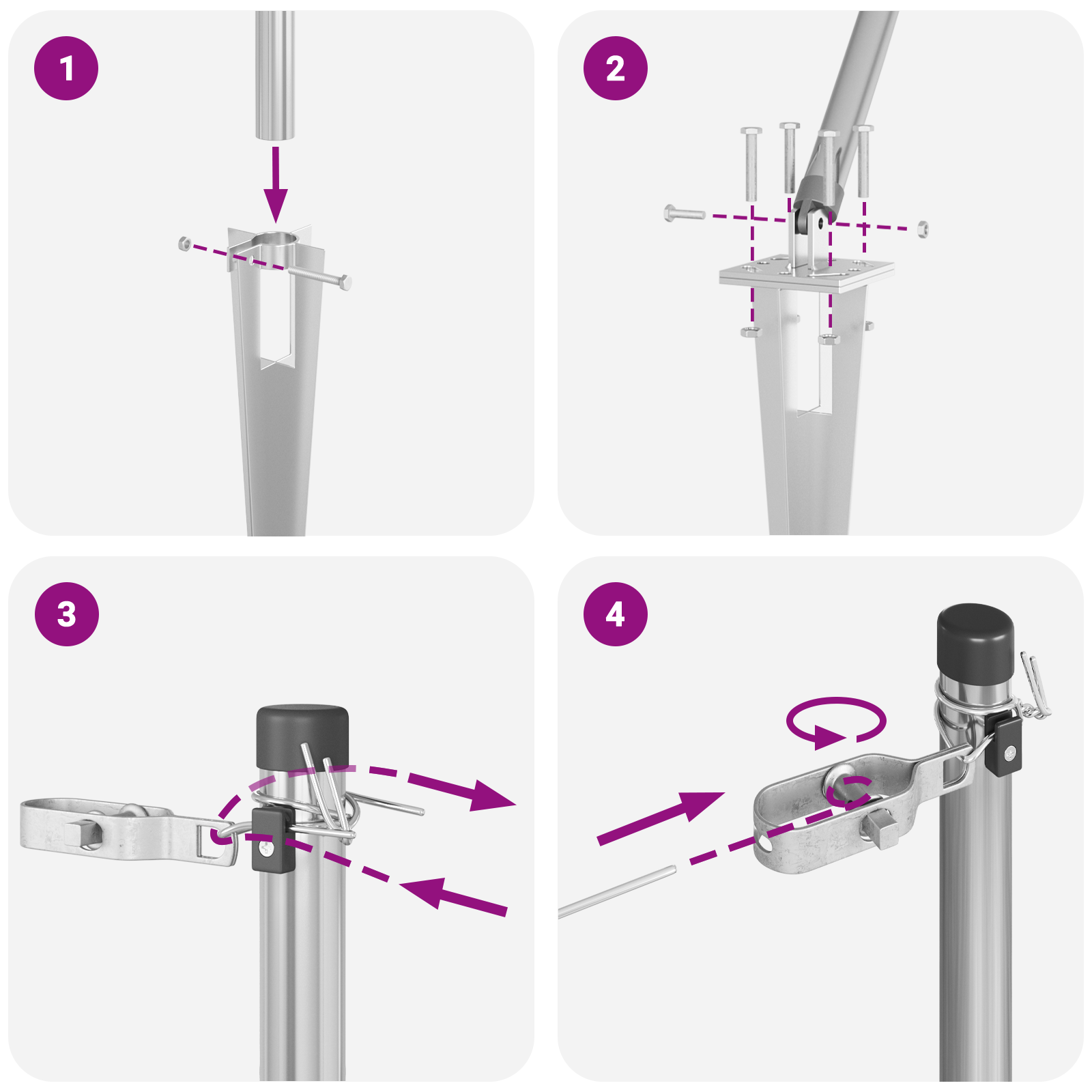 Fence Posts with Spike 13 pcs Ø32 mm 160 cm Galvanised Steel - Image 8