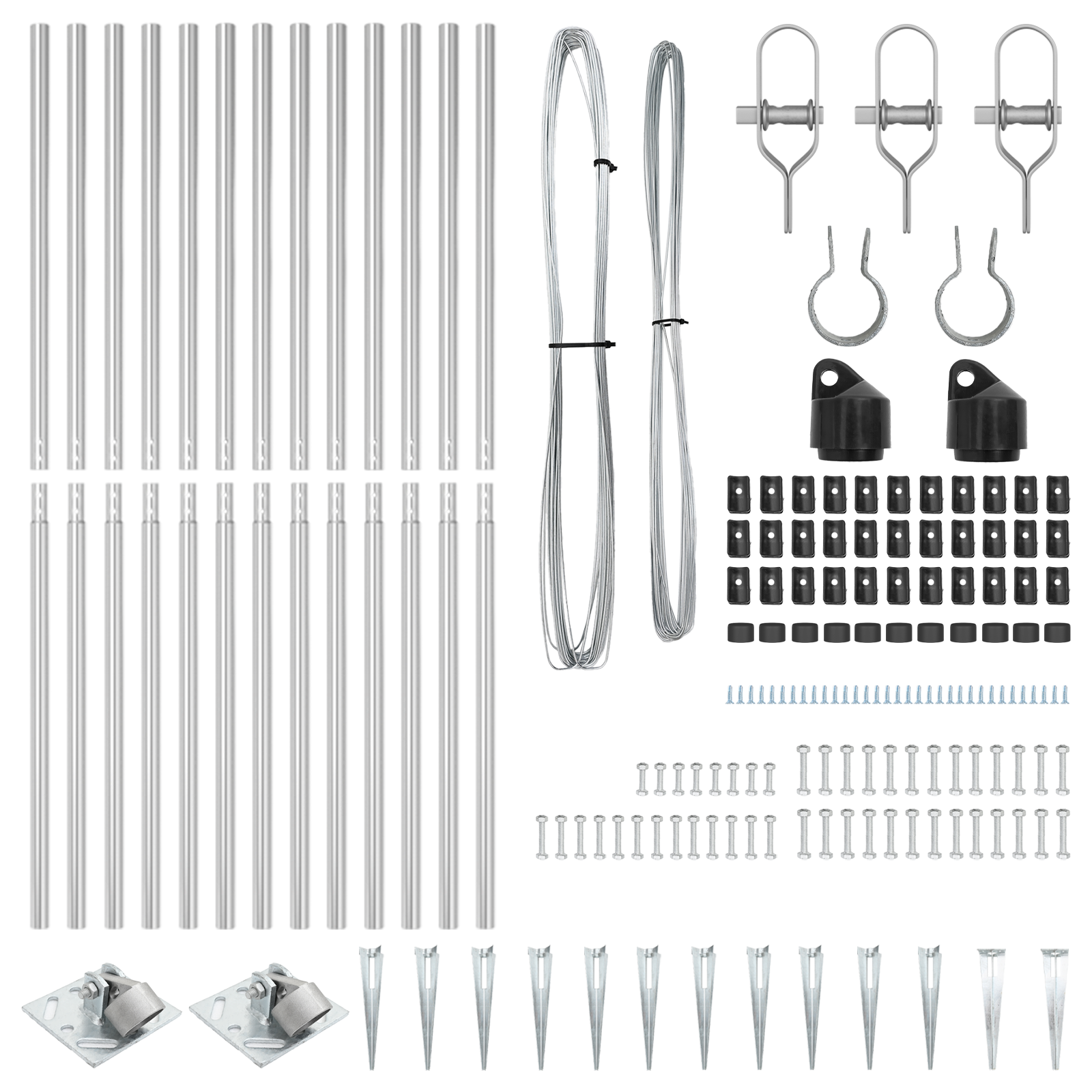 Fence Posts with Spike 13 pcs Ø32 mm 160 cm Galvanised Steel - Image 3