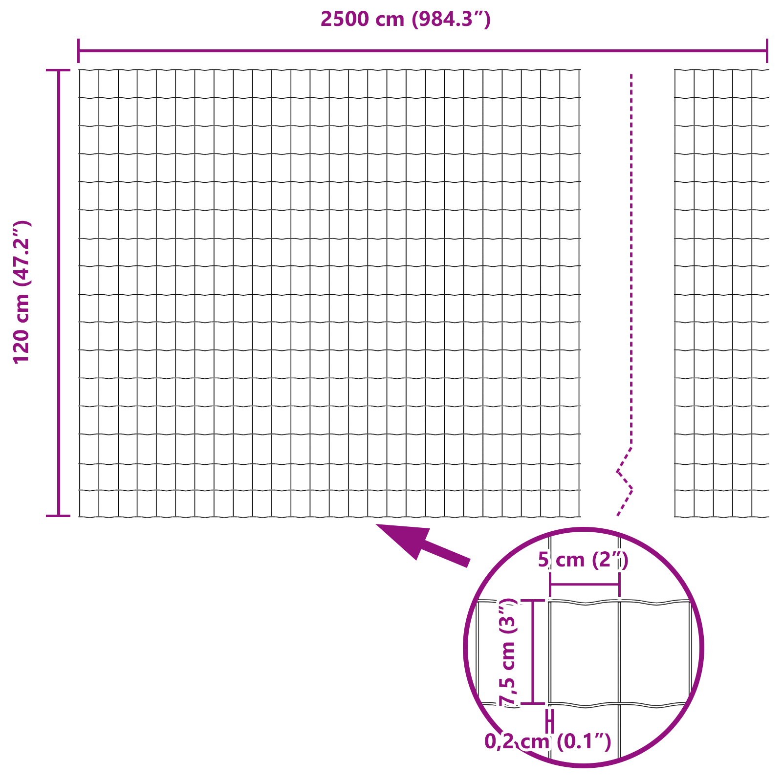 Euro Fence Green 1.2x25 m Steel - Image 8