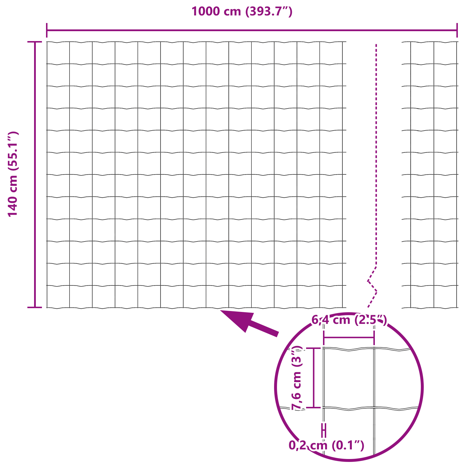 Euro Fence Green 1.4x10 m Steel - Image 8