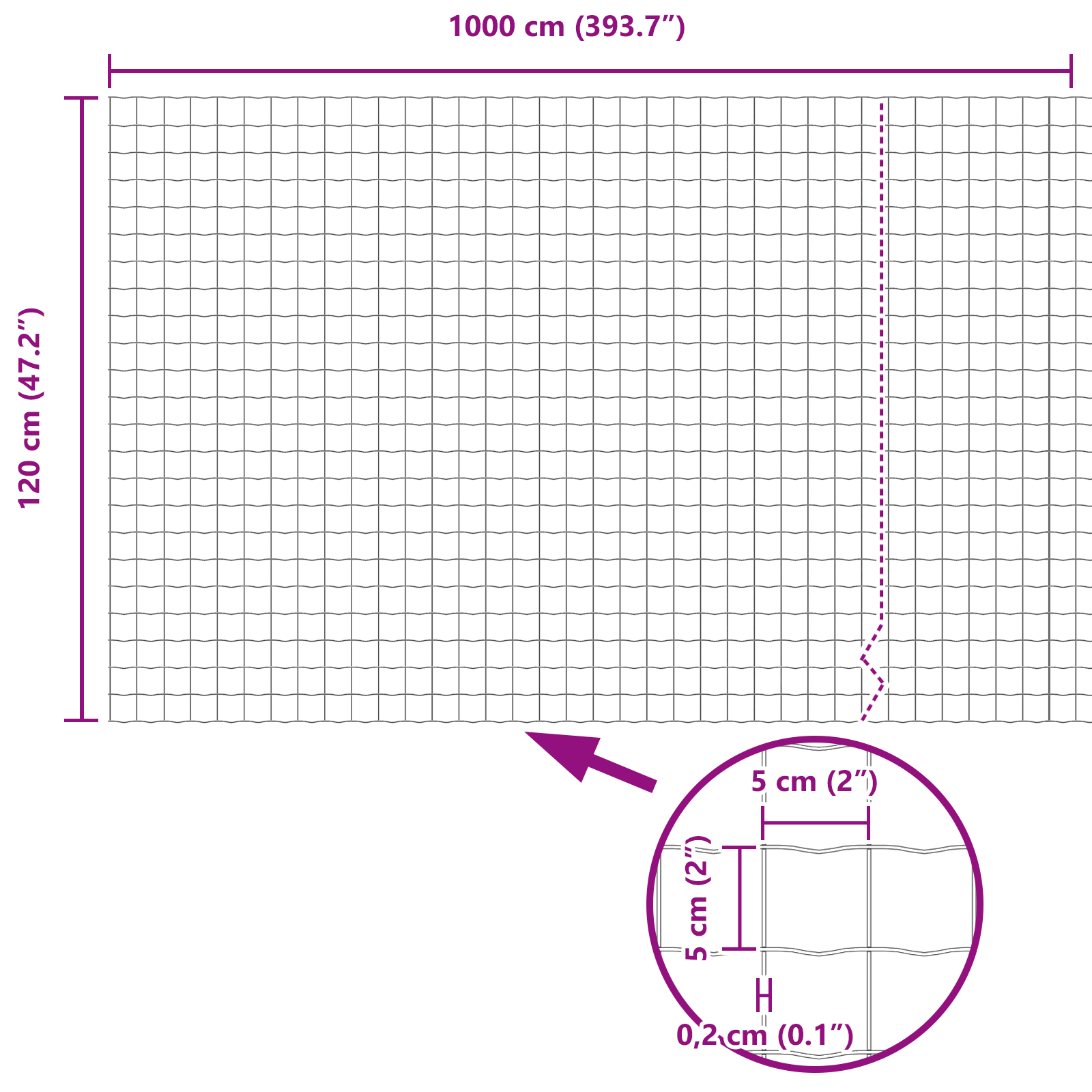 Euro Fence Grey 1.2x10 m Steel - Image 8