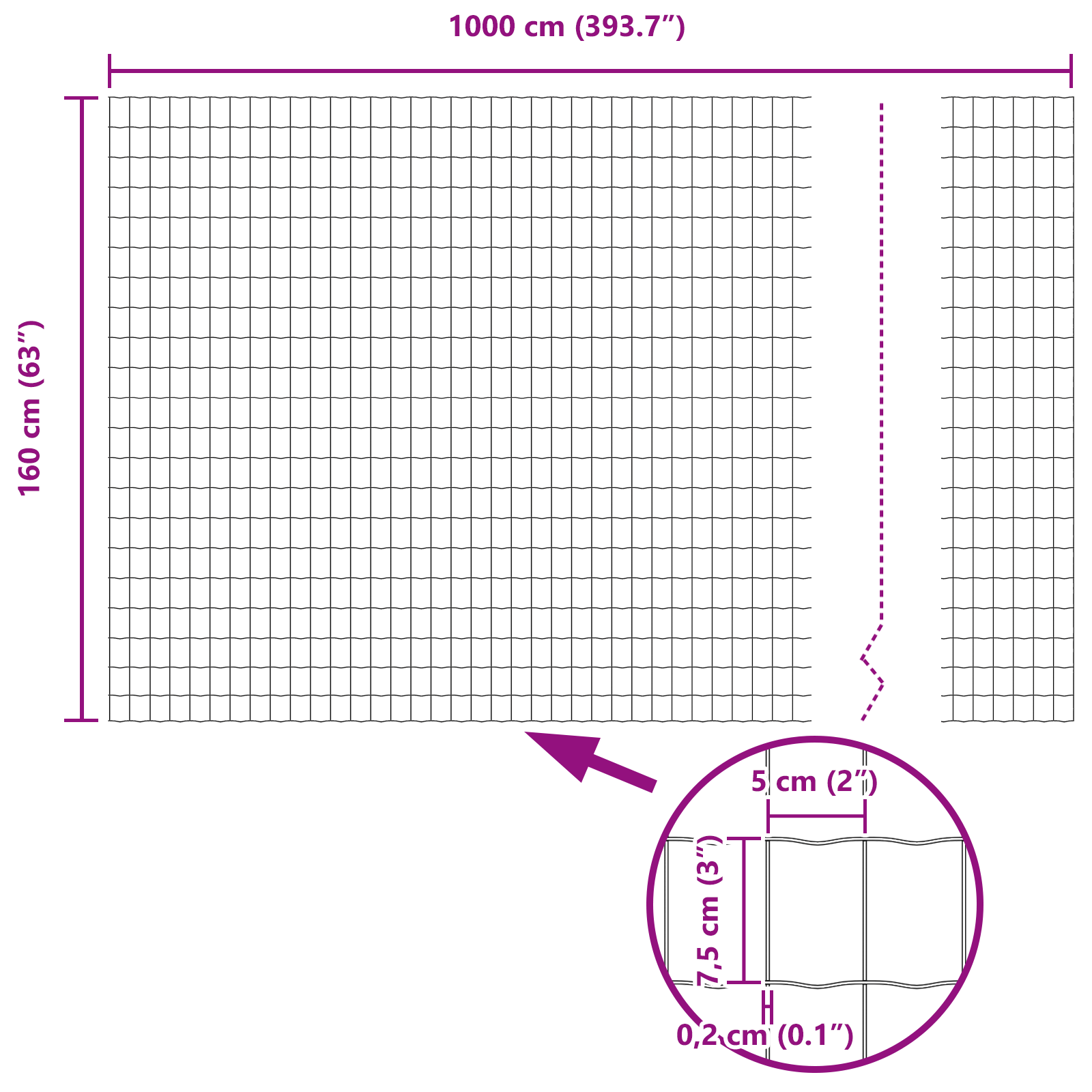 Euro Fence Grey 1.6x10 m Steel - Image 8