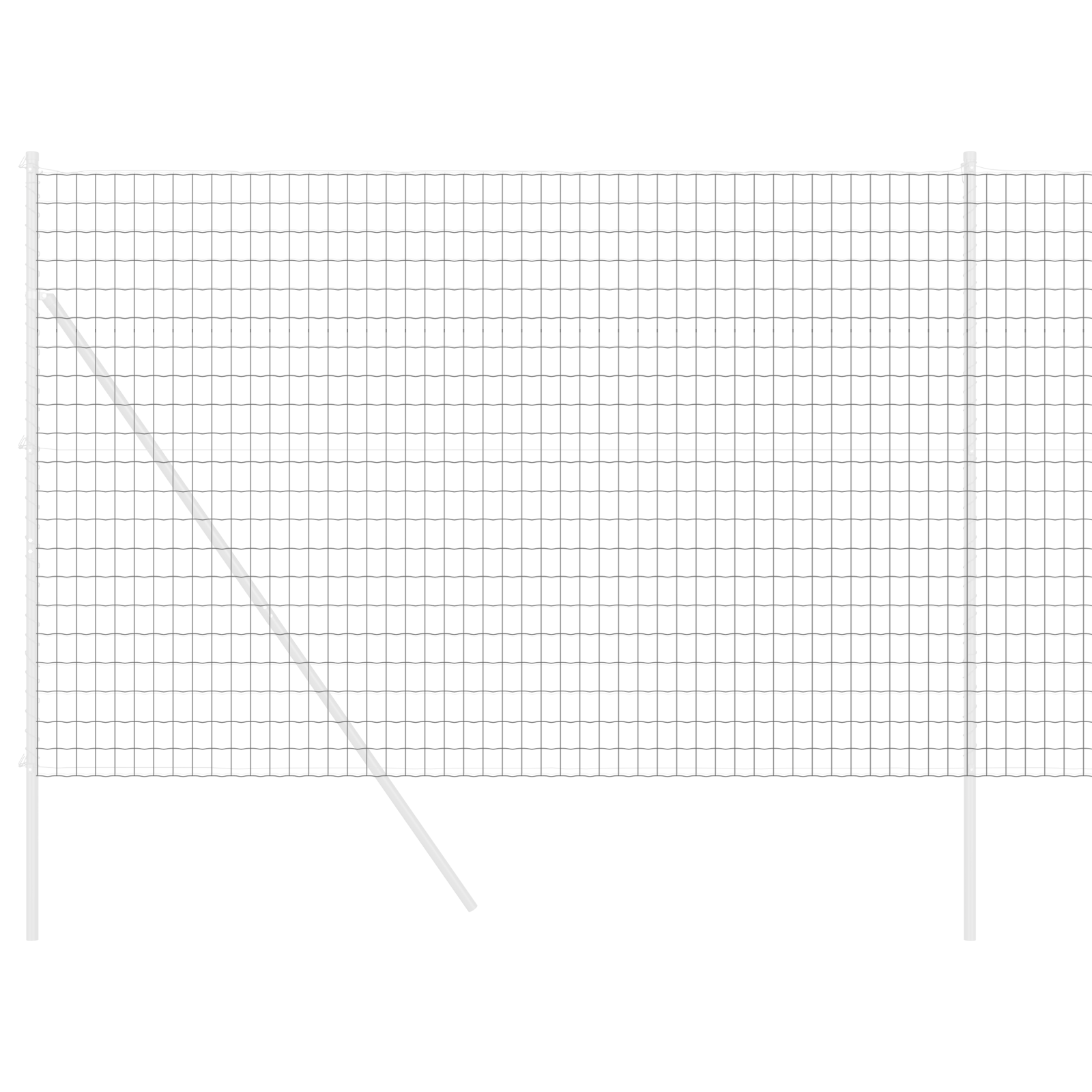 Euro Fence Grey 1.6x10 m Steel - Image 3