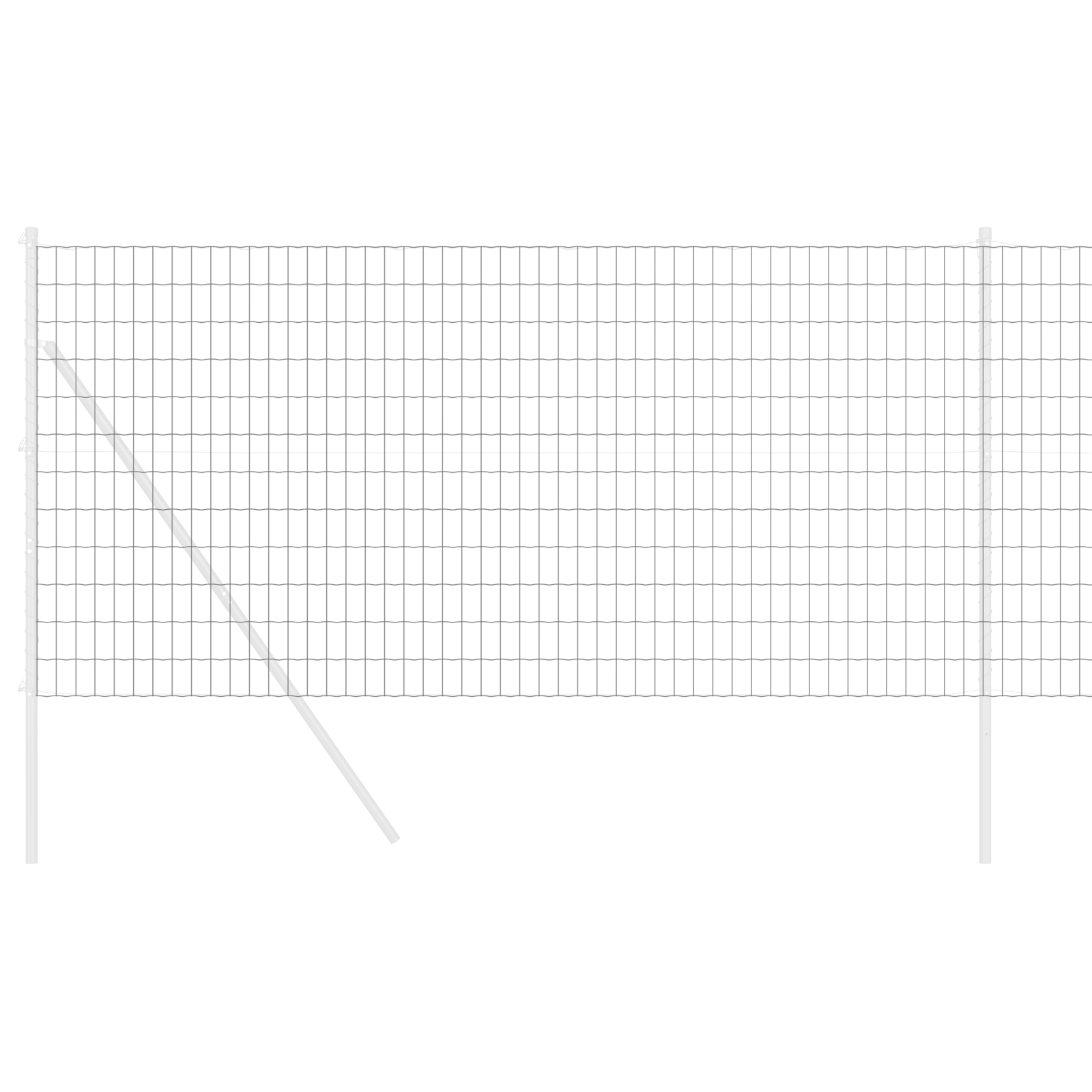 Euro Fence Grey 1.4x10 m Steel - Image 3