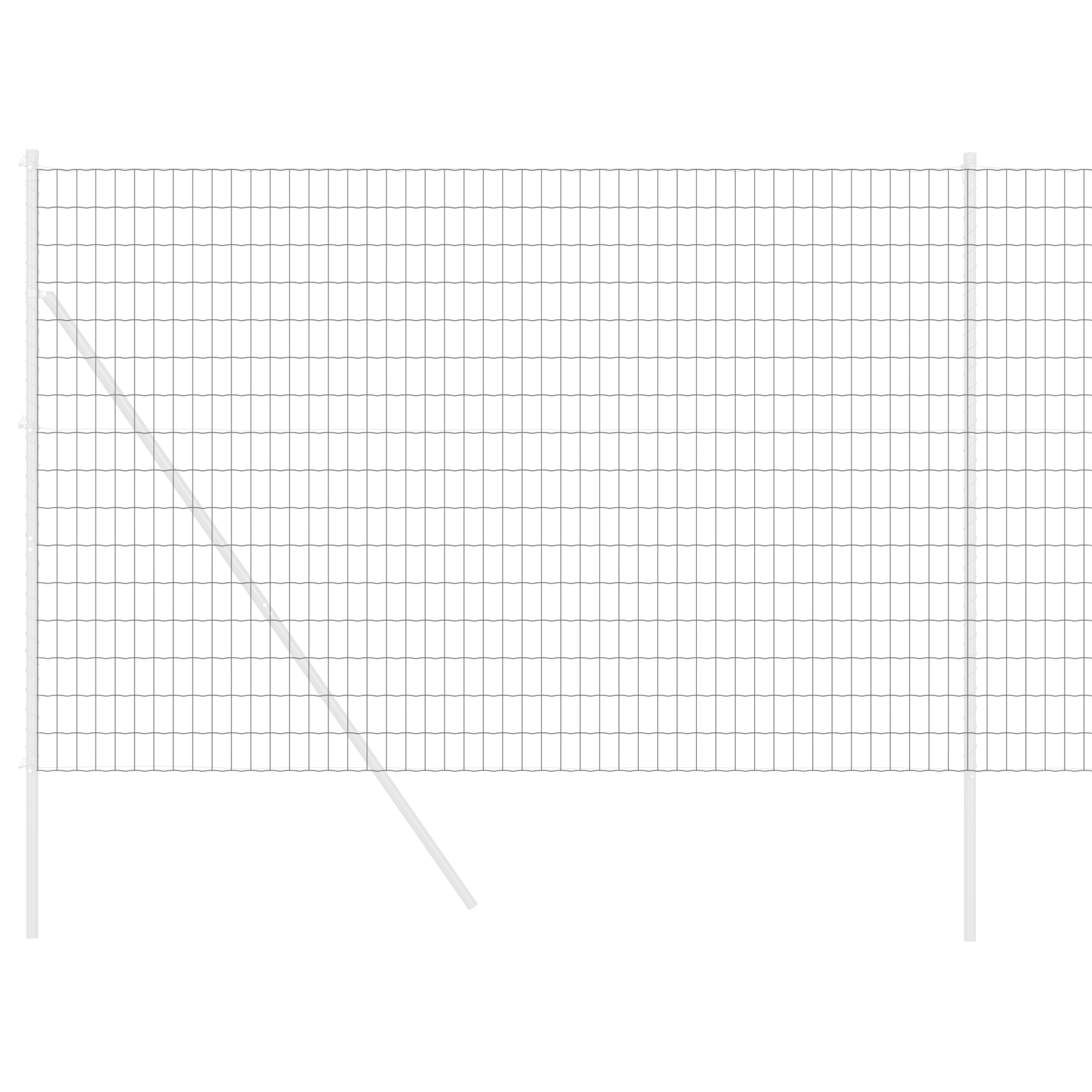 Euro Fence Grey 1.5x10 m Steel - Image 3