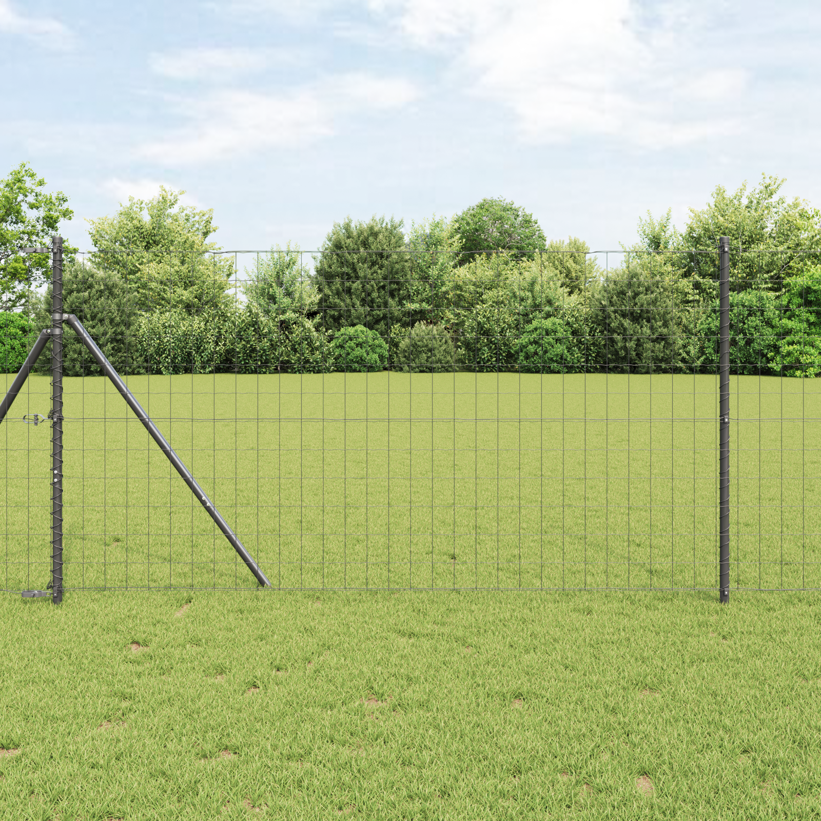 Euro Fence Grey 1.2x10 m Steel