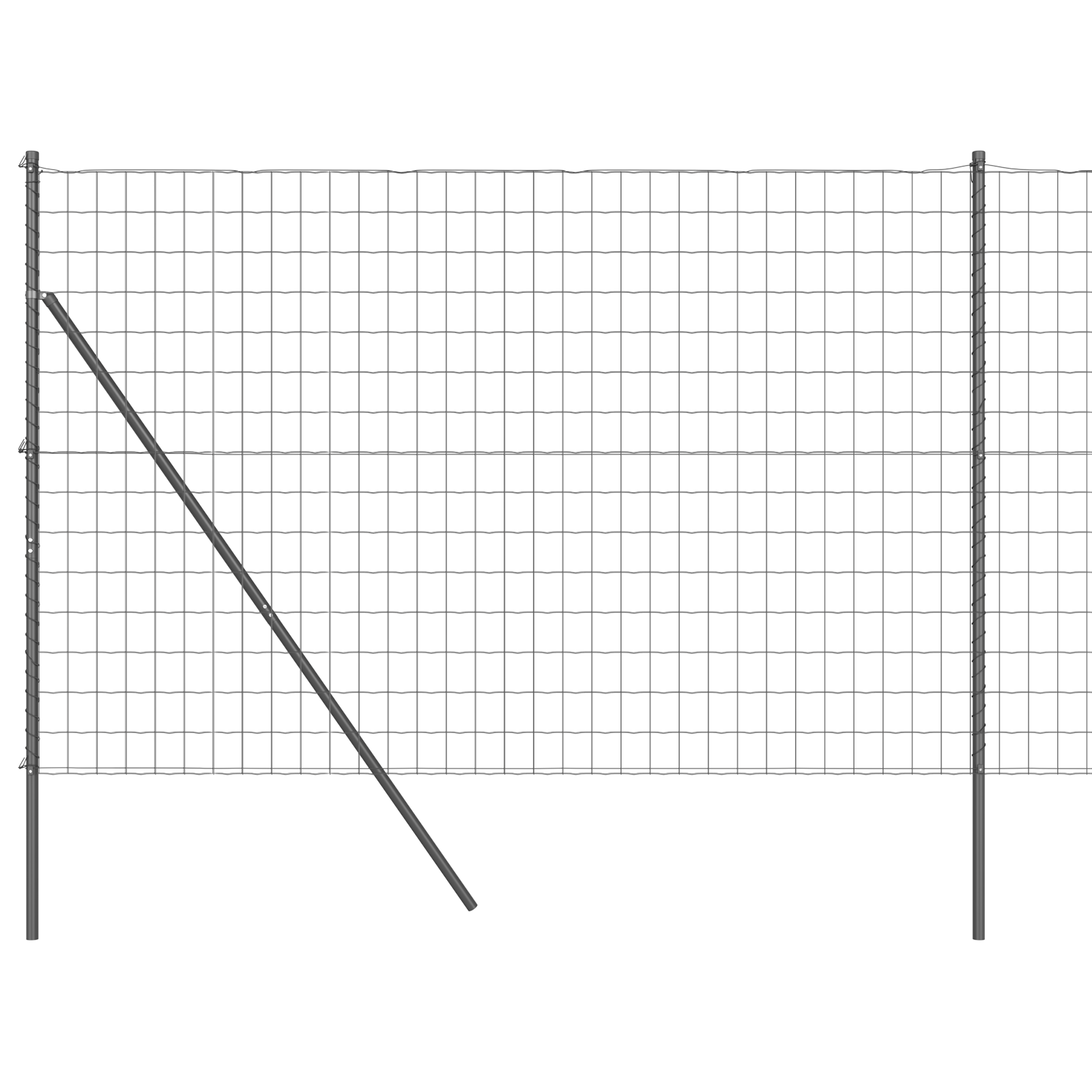 Euro Fence Grey 1.5x10 m Steel - Image 3