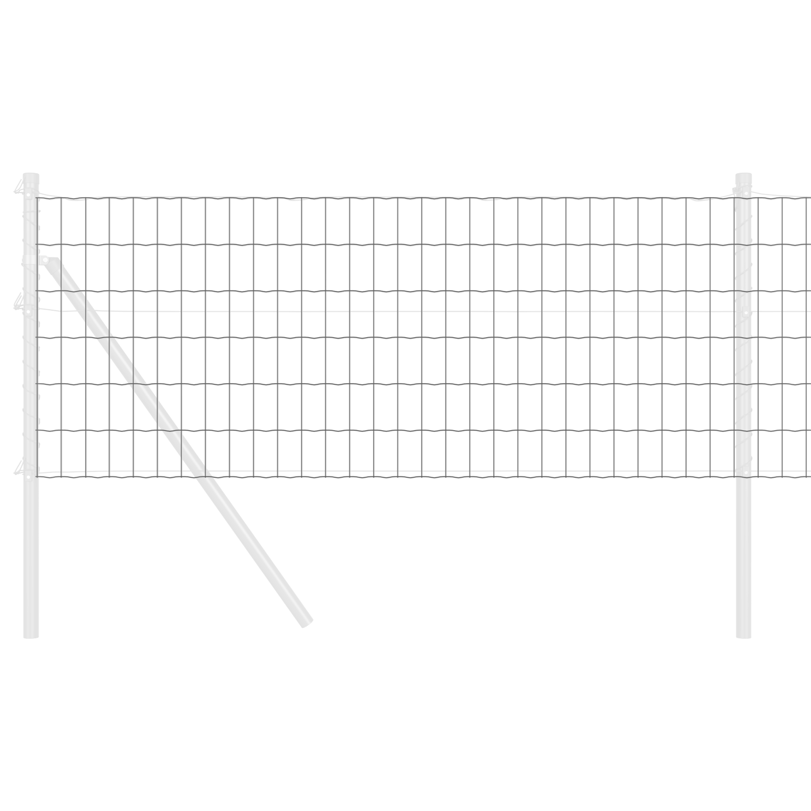 Euro Fence Grey 0.6x25 m Steel - Image 3