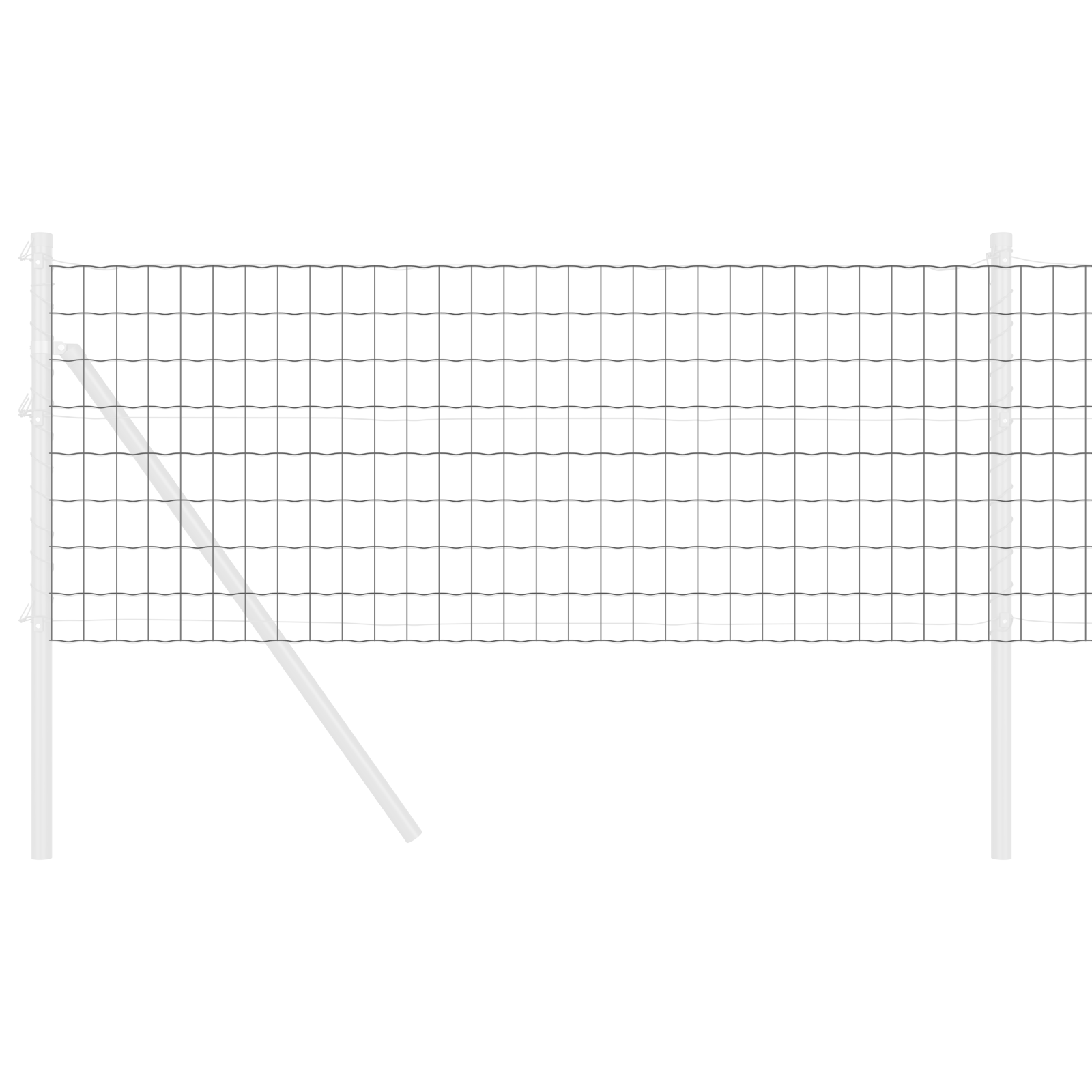 Euro Fence Grey 0.6x50 m Steel - Image 3