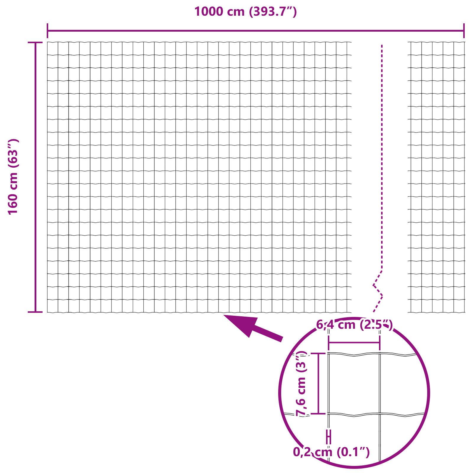 Euro Fence Grey 1,6x10 m Steel - Image 8