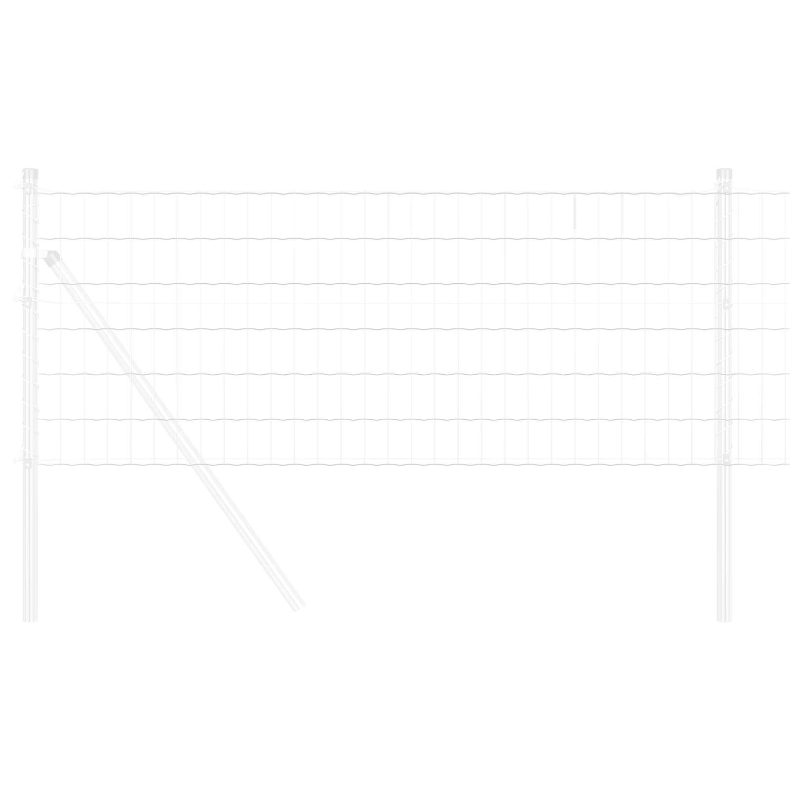 Euro Fence 0.8x10 m Galvanised Steel - Image 3