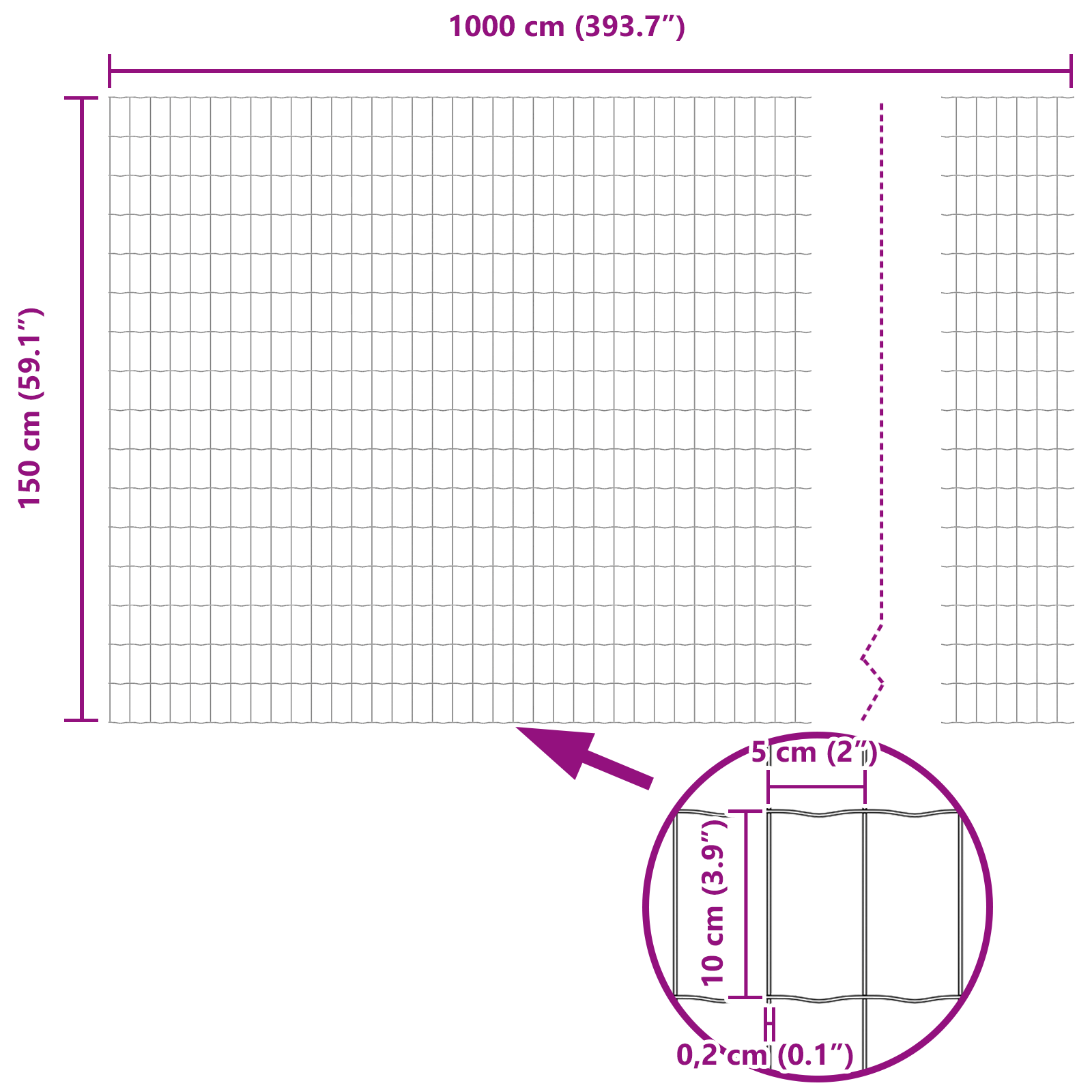 Euro Fence 1.5x10 m Galvanised Steel - Image 8
