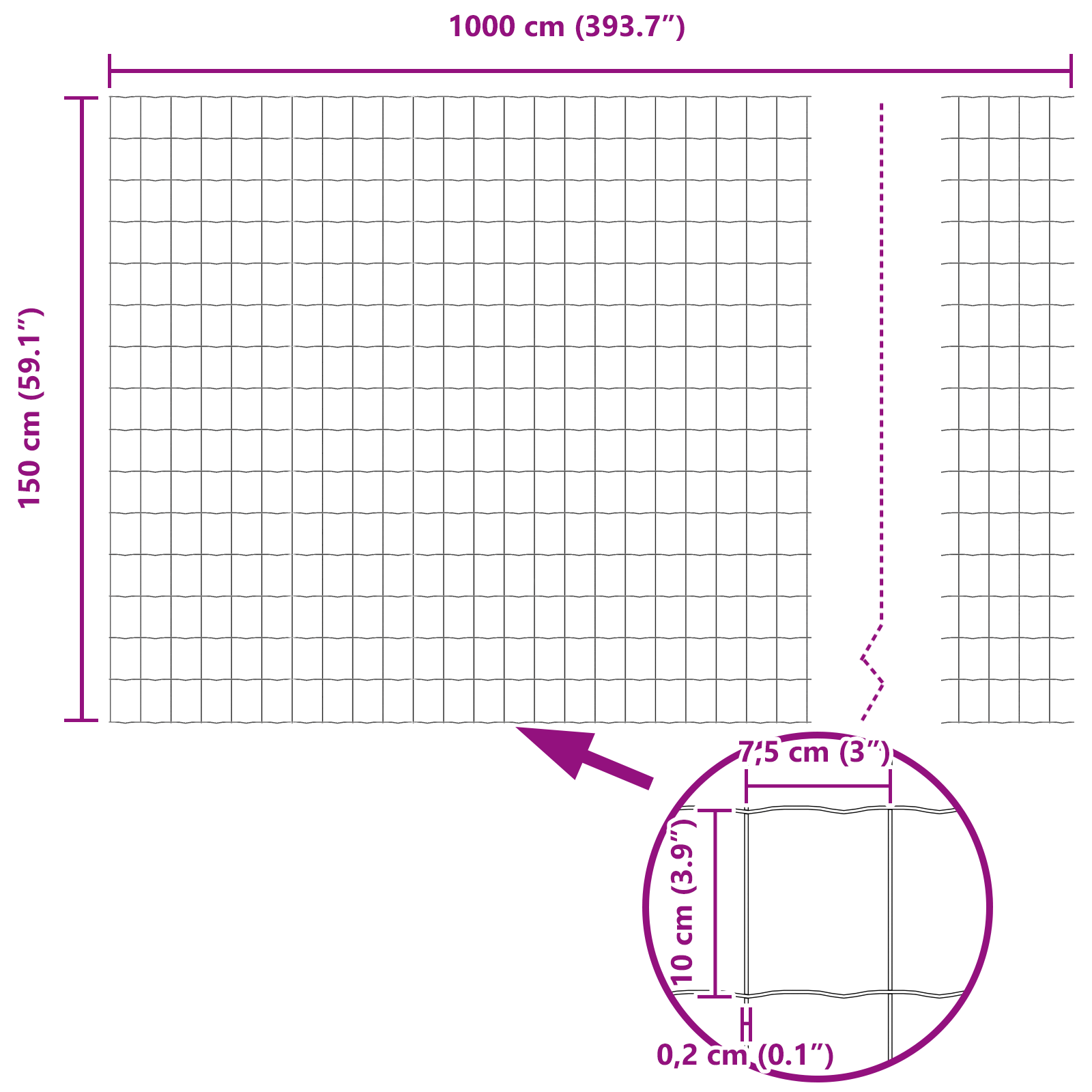 Euro Fence 1.5x10 m Galvanised Steel - Image 8