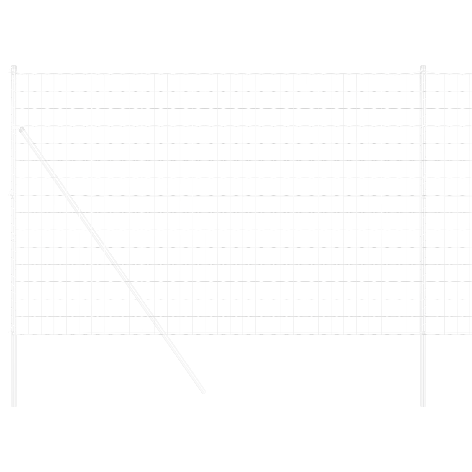 Euro Fence 1.6x10 m Galvanised Steel - Image 3