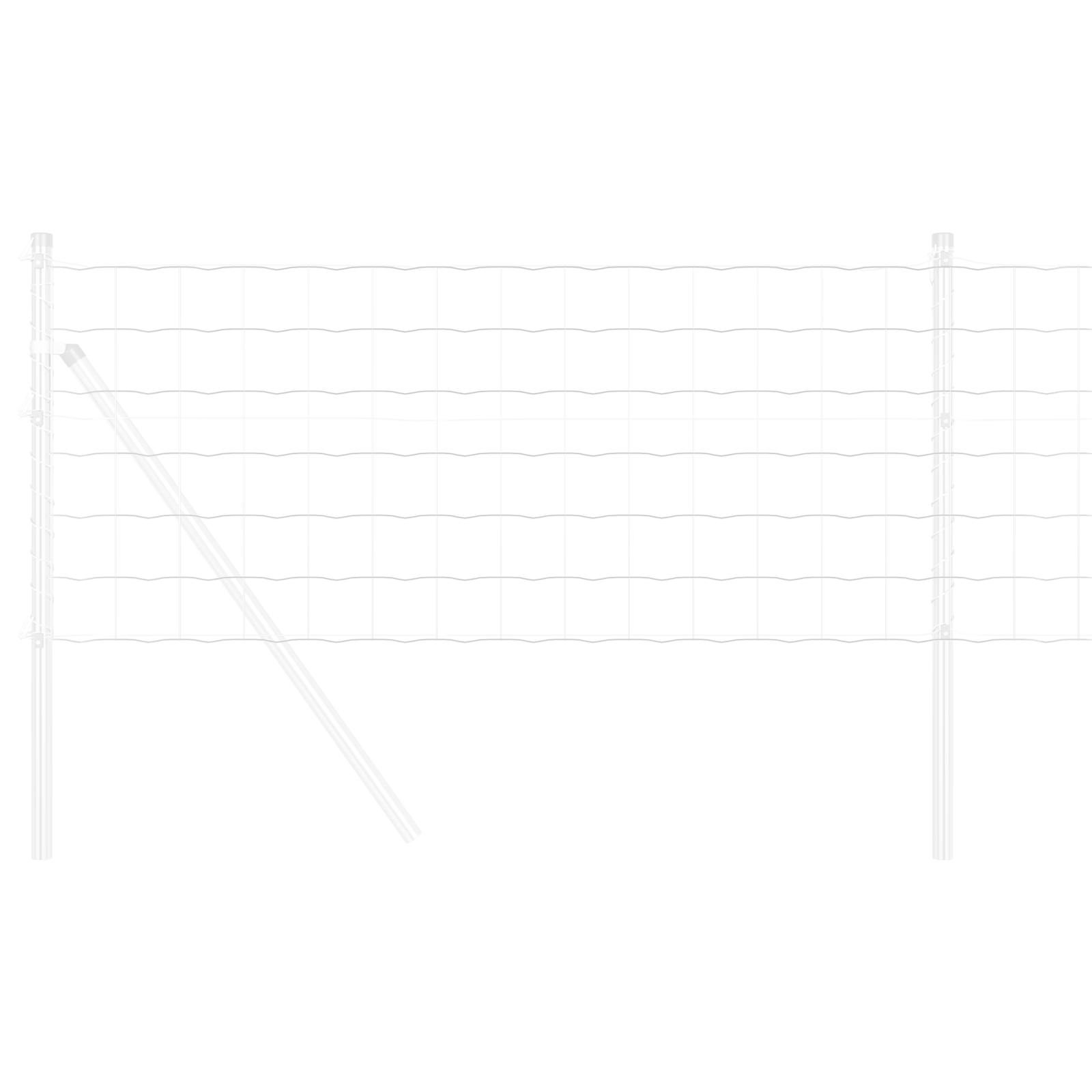 Euro Fence 0.6x10 m Galvanised Steel - Image 3