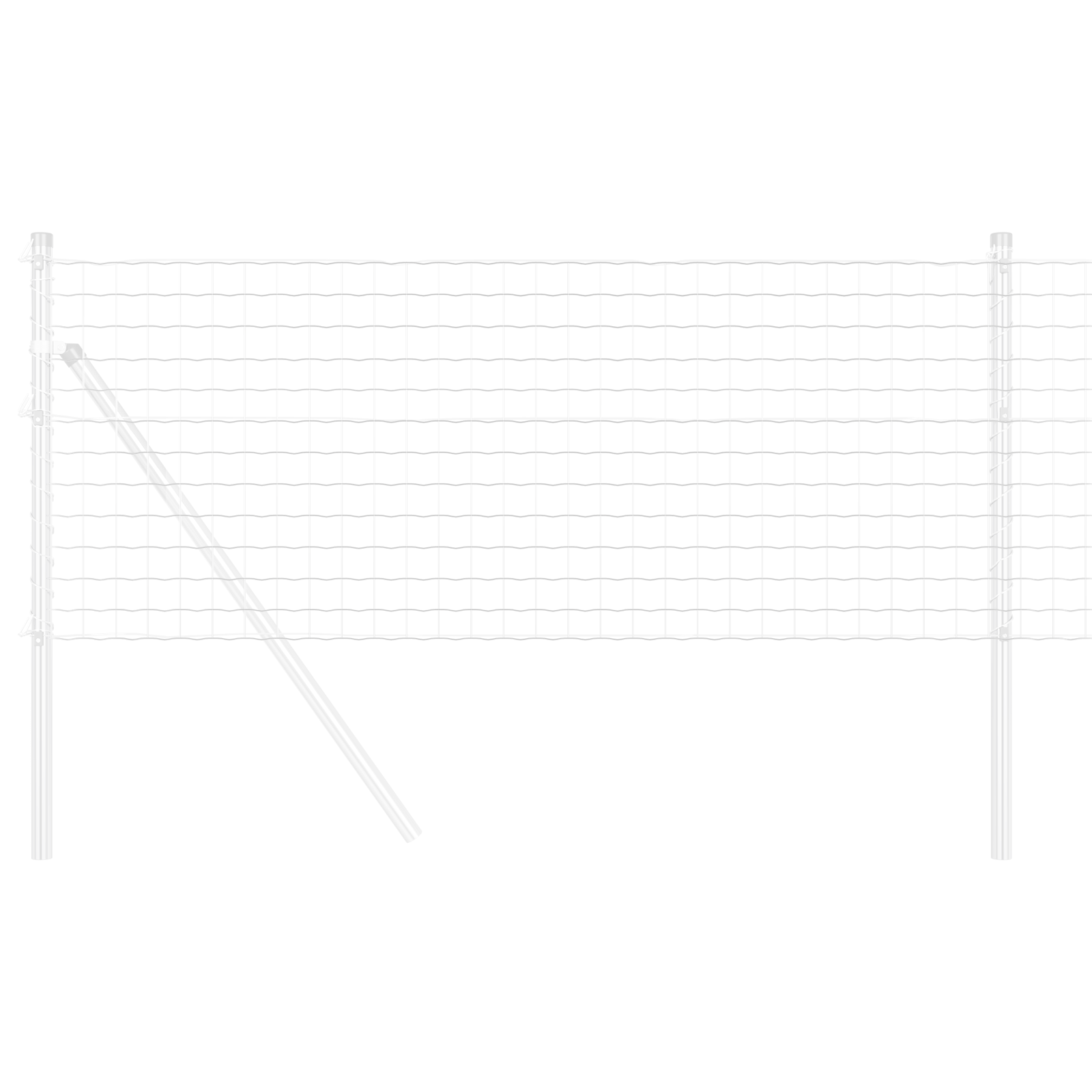 Euro Fence 0.4x25 m Galvanised Steel - Image 3