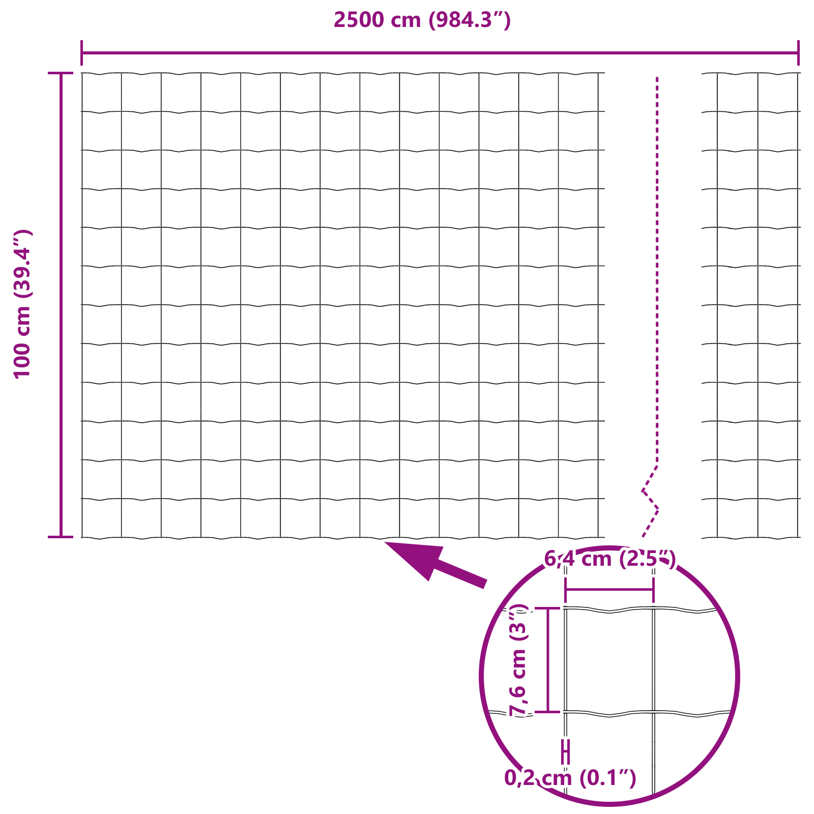 Euro Fence 1x25 m Galvanised Steel - Image 8