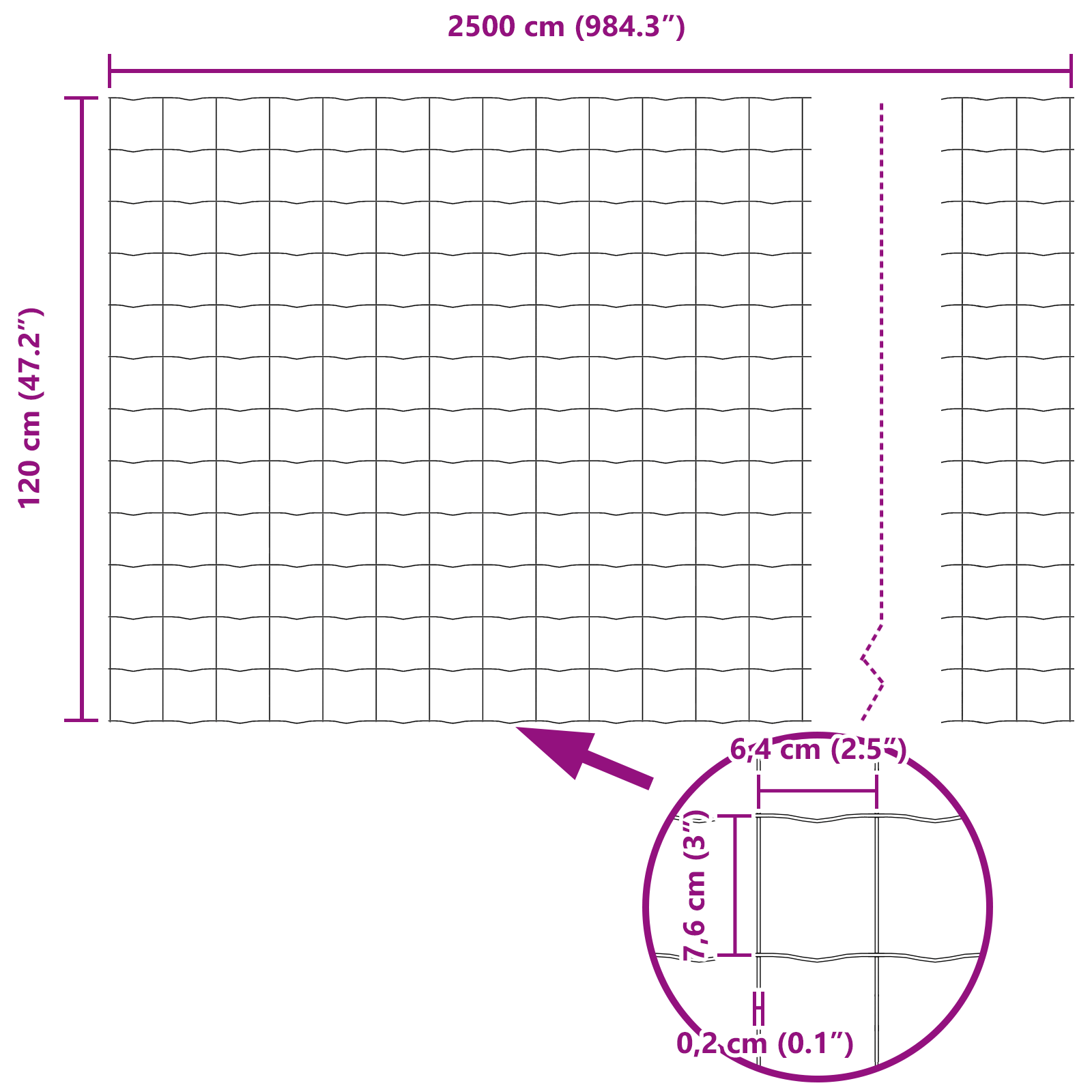 Euro Fence 1.2x25 m Galvanised Steel - Image 8