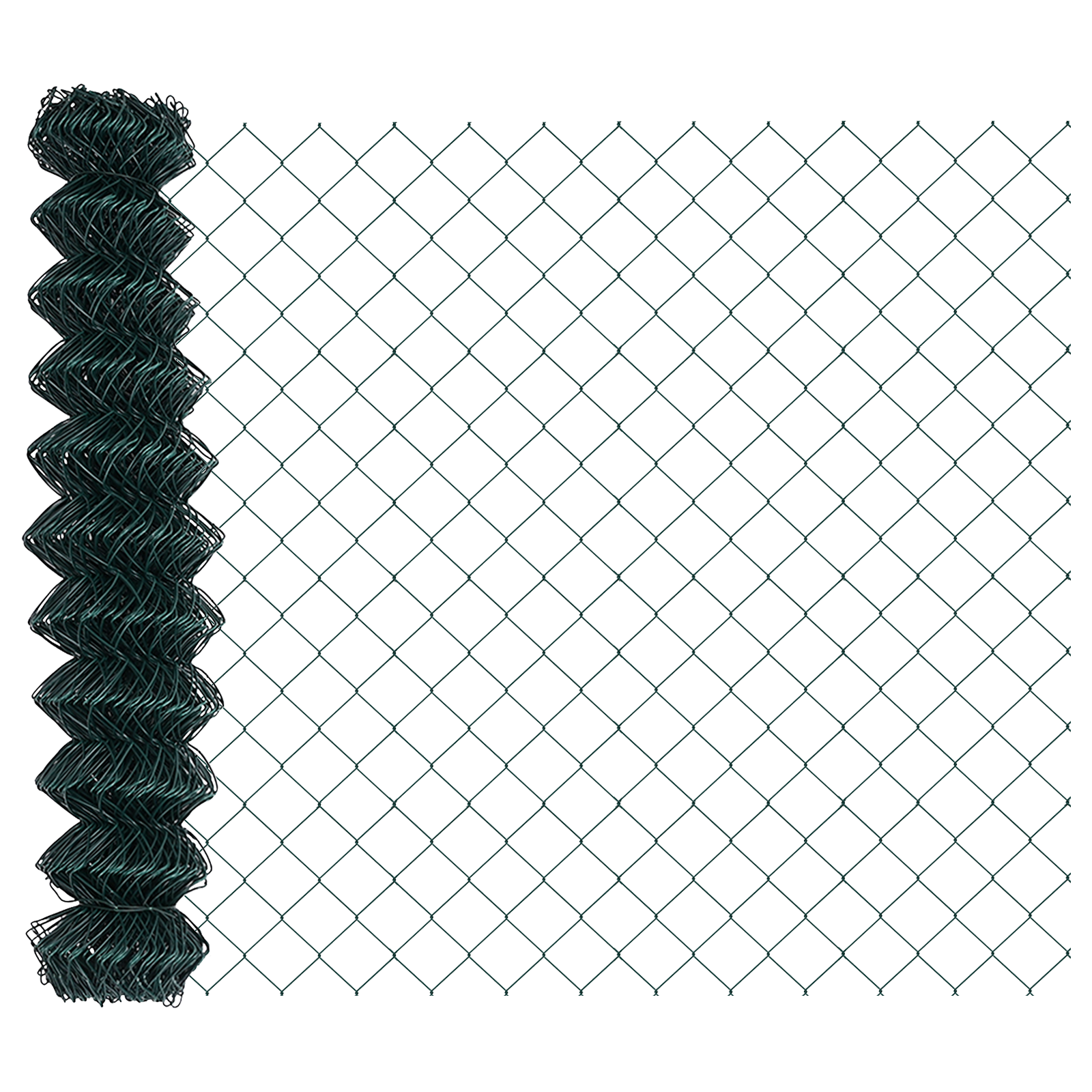 Chain Link Fence Green 1.2x10 m Steel - Image 4