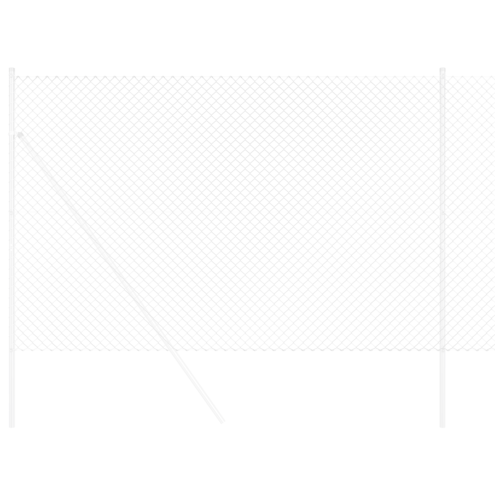 Chain Link Fence 1.5x10 m Galvanised Steel - Image 3