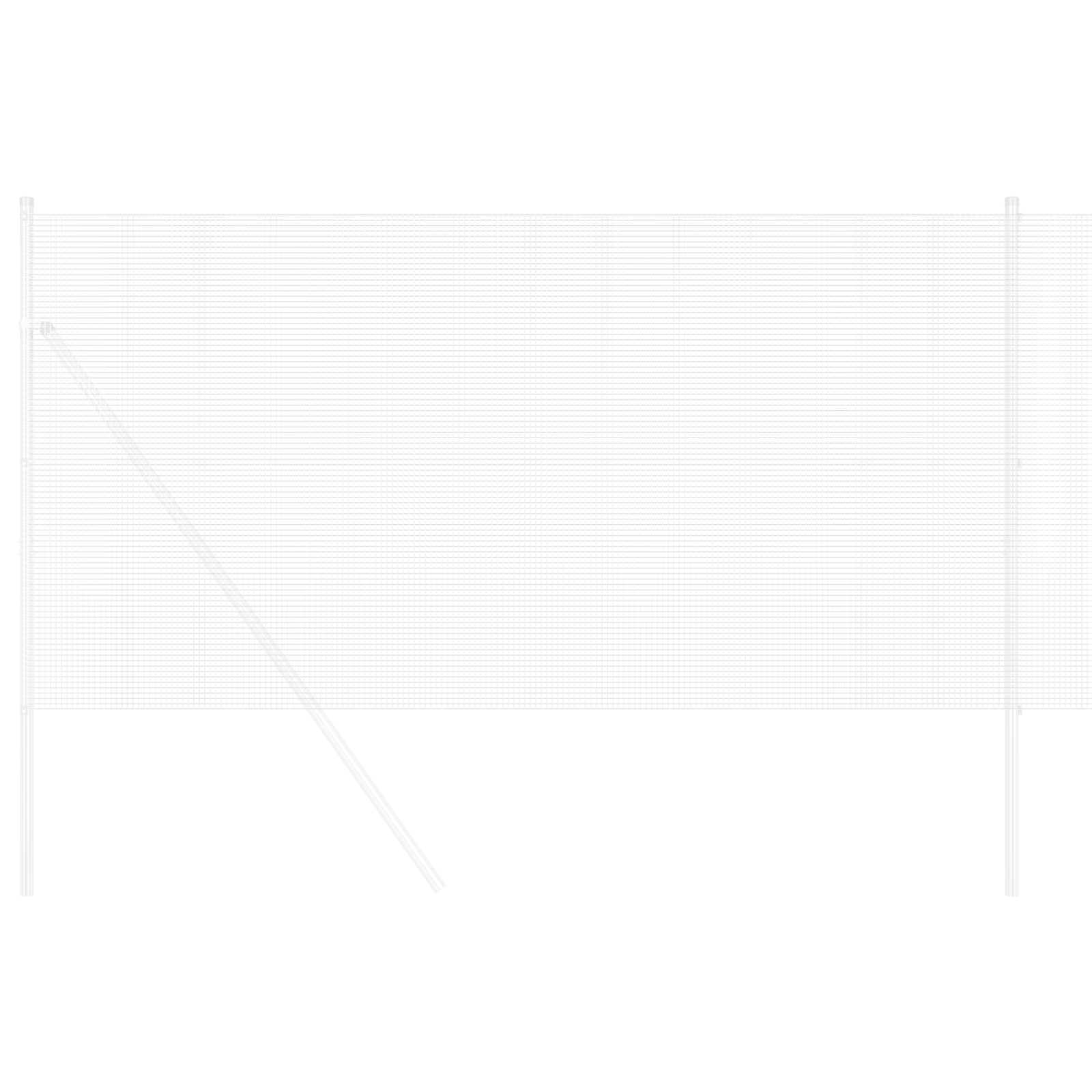 Welded Wire Fence 0.4x10 m Galvanised Steel - Image 3