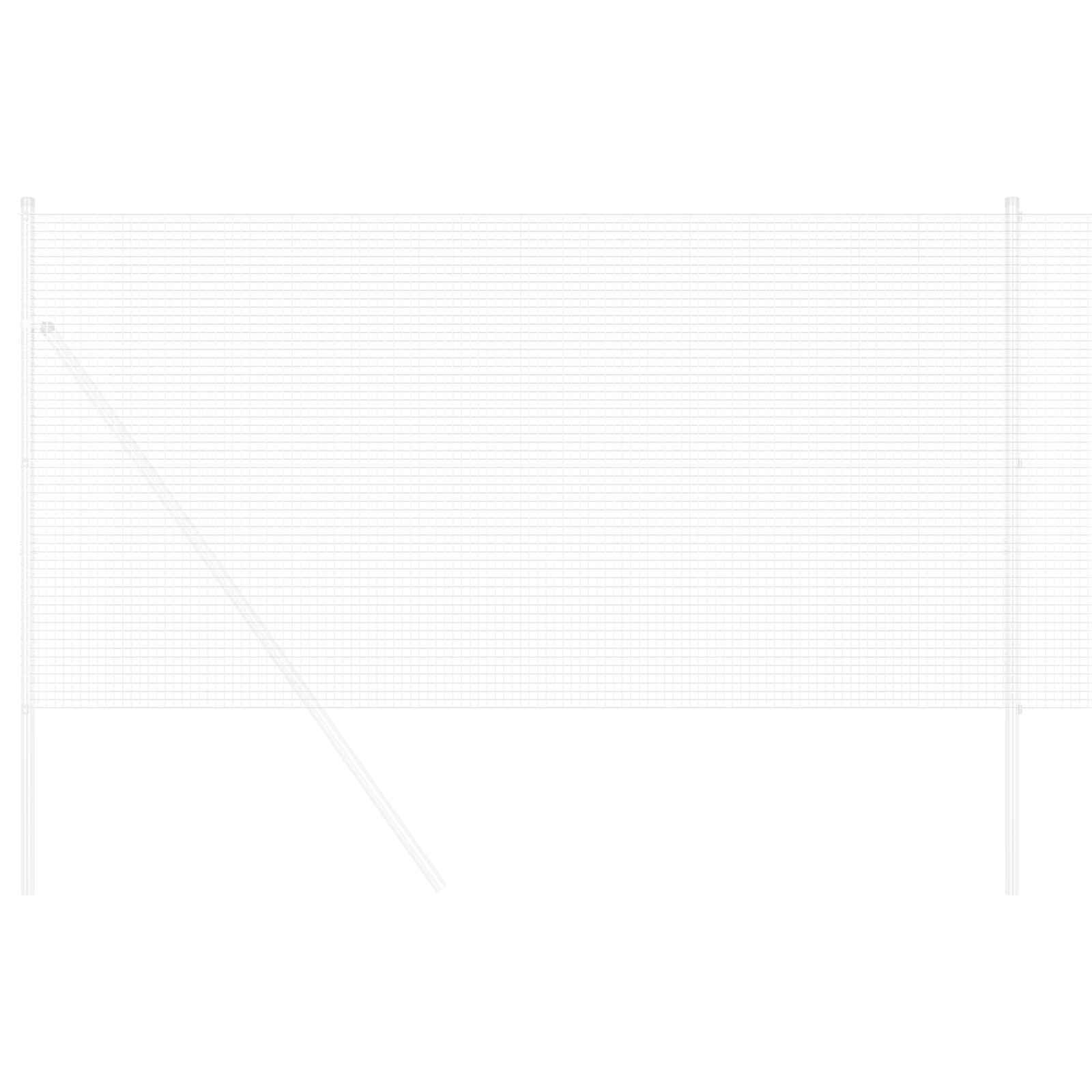 Welded Wire Fence 0.4x10 m Galvanised Steel - Image 3