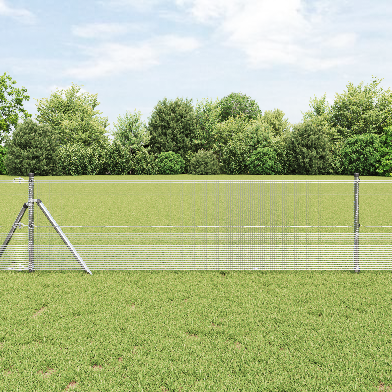 Welded Wire Fence 0.6 x 10 m Galvanised Steel