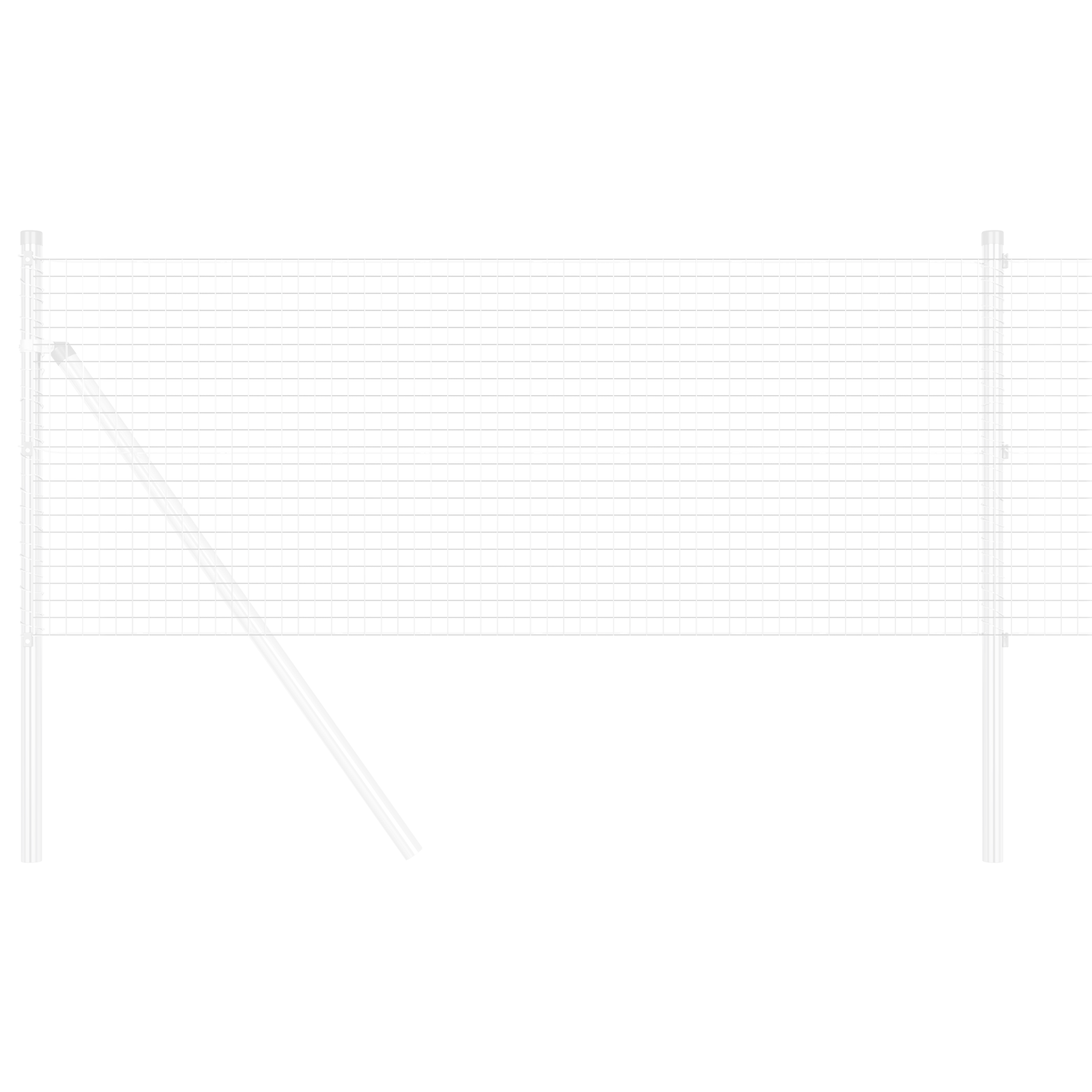 Welded Wire Fence 0.8x10 m Galvanised Steel - Image 3