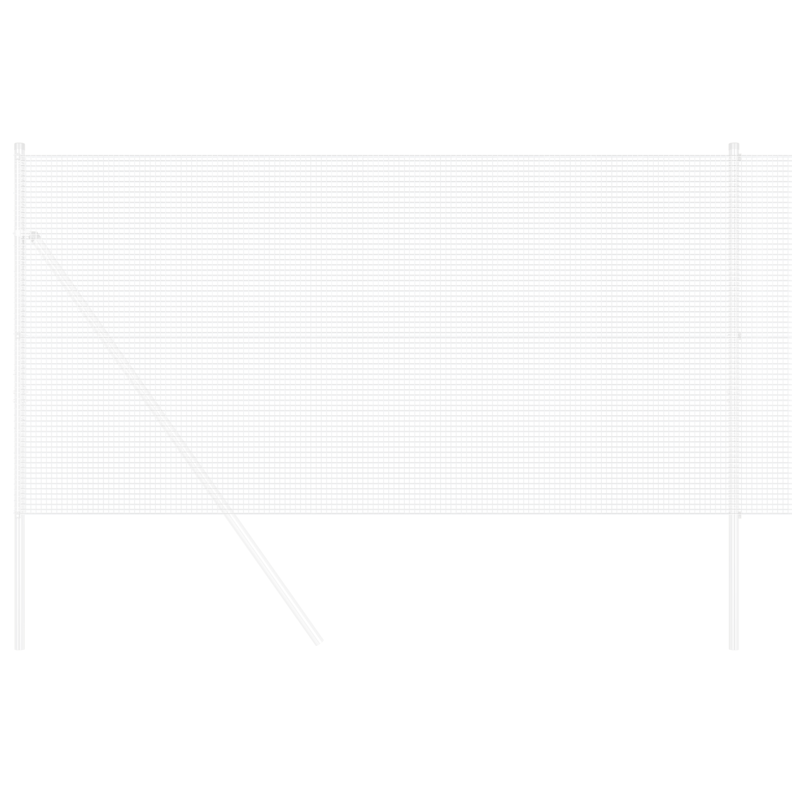 Welded Wire Fence 1.2x10 m Galvanised Steel - Image 3