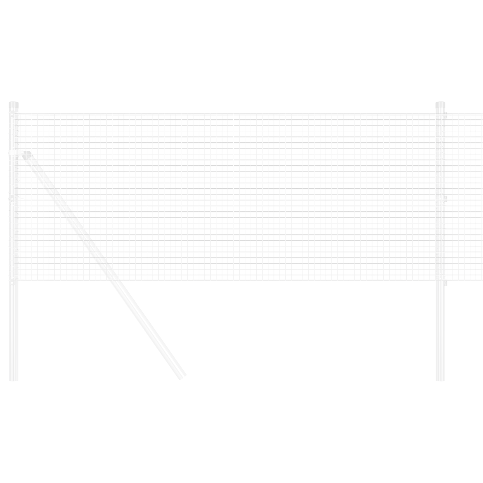 Welded Wire Fence 0,6x25 m Galvanised Steel - Image 3
