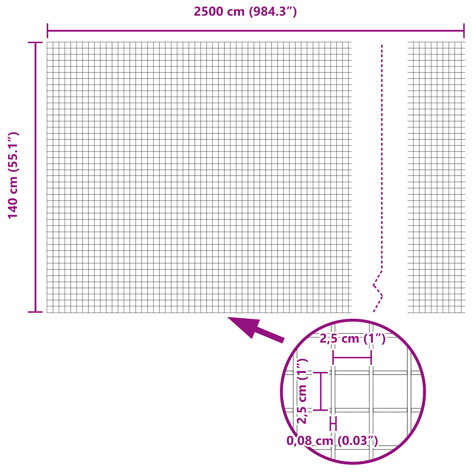 Welded Wire Fence 1.4x25 m Galvanised Steel - Image 8