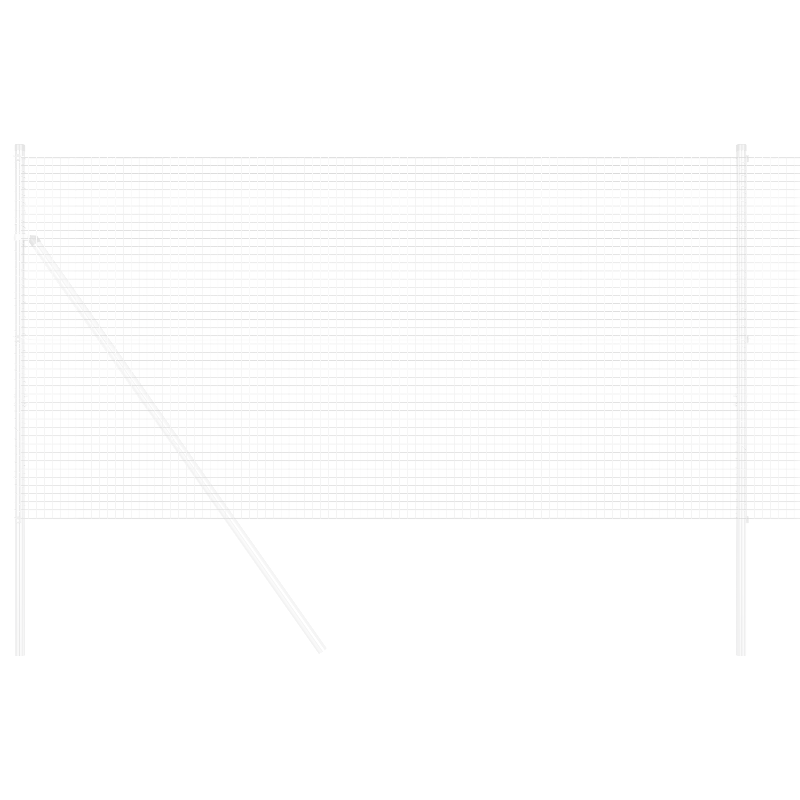 Welded Wire Fence 1x50 m Galvanised Steel - Image 3