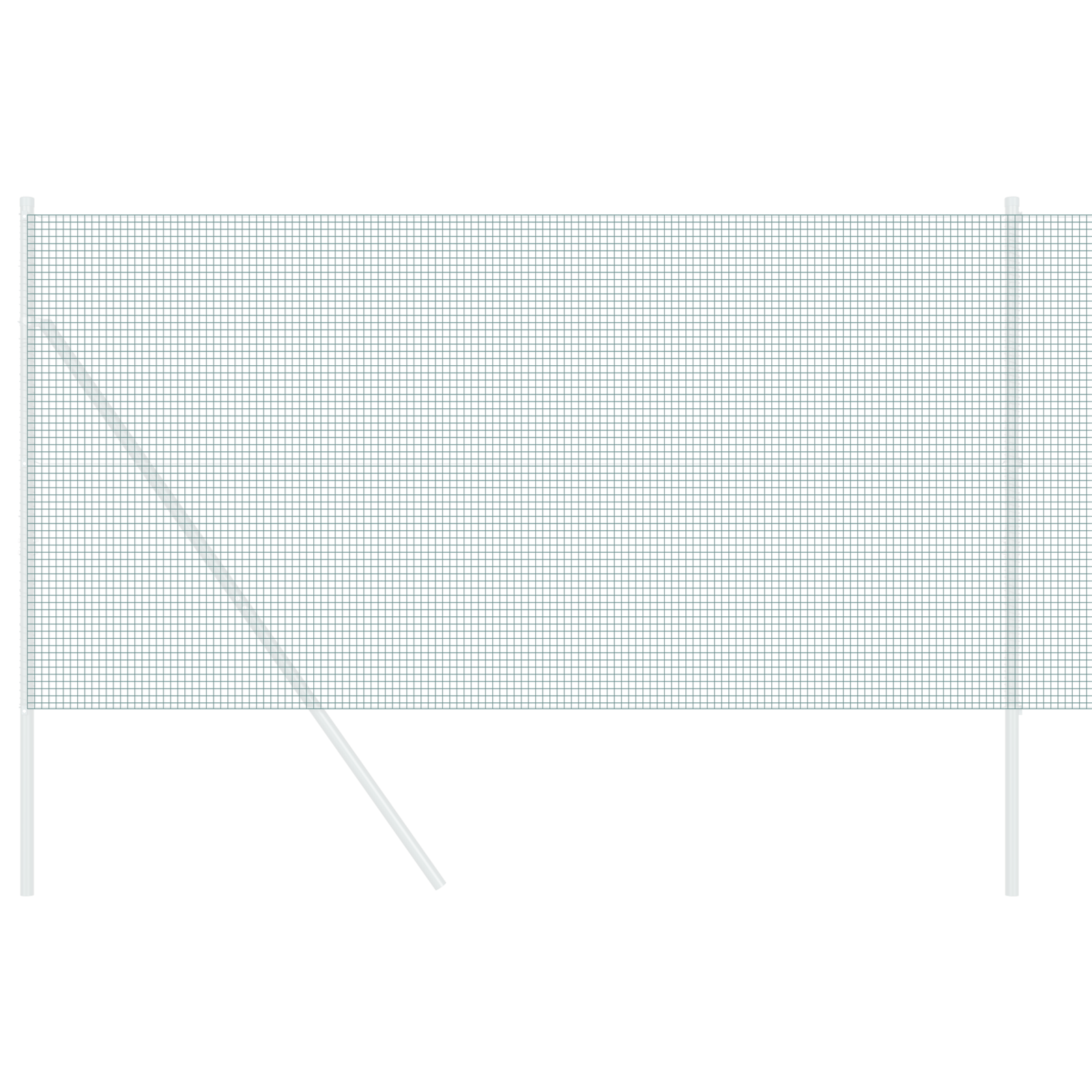 Welded Wire Fence Green 1x50 m Steel - Image 3