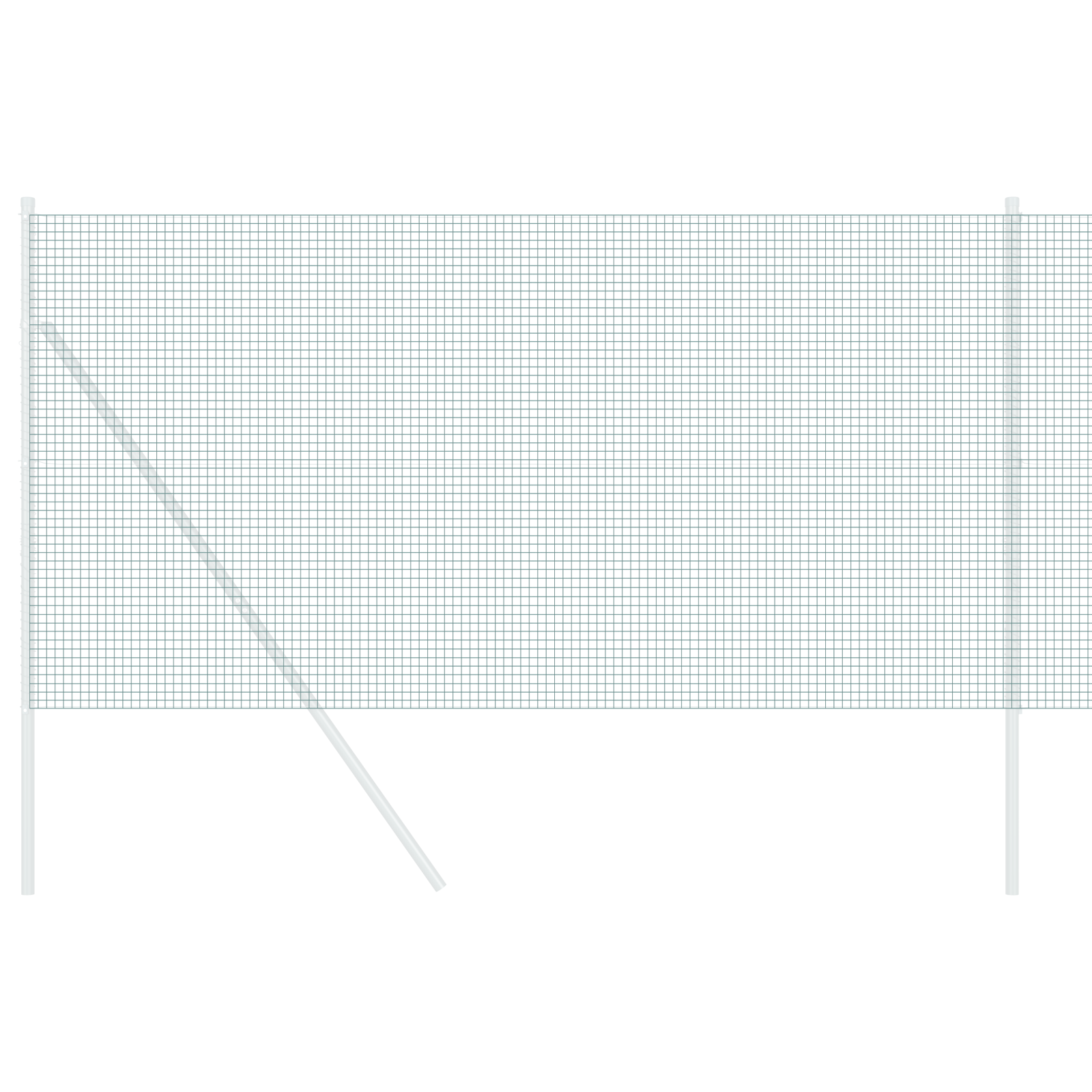 Welded Wire Fence Green 1x50 m Steel - Image 3