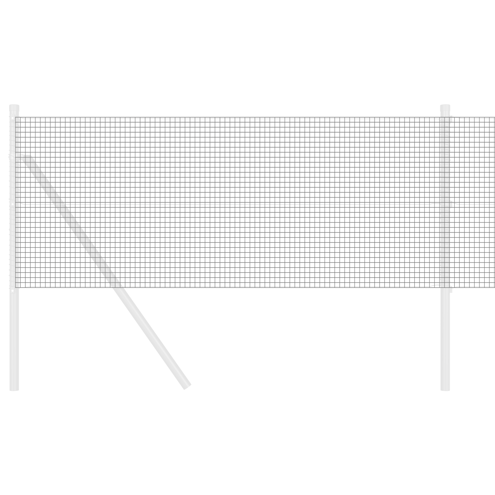 Welded Wire Fence Grey 0.4x10 m Steel - Image 3