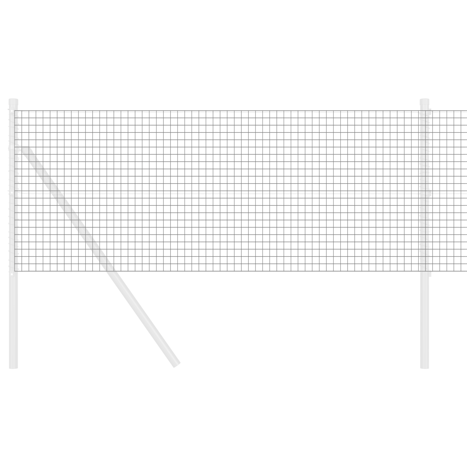Welded Wire Fence Grey 0.4x10 m Steel - Image 3