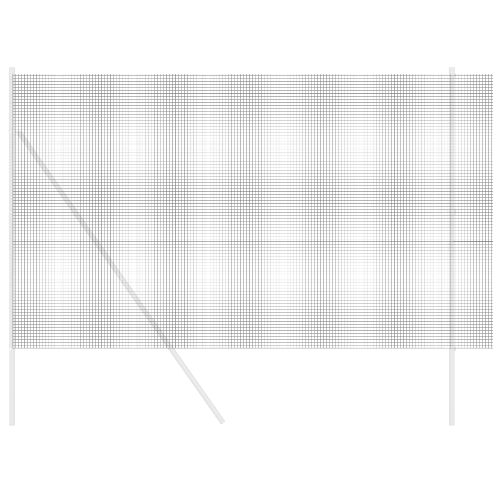 Welded Wire Fence Grey 1.5x10 m Steel - Image 3