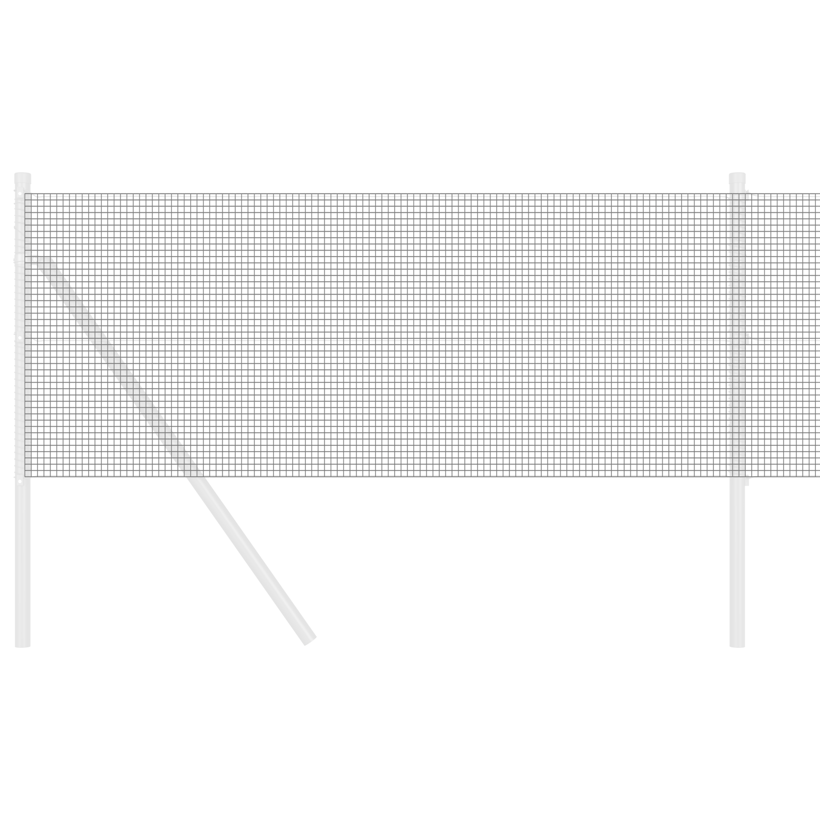 Welded Wire Fence Grey 0.8x25 m Steel - Image 3