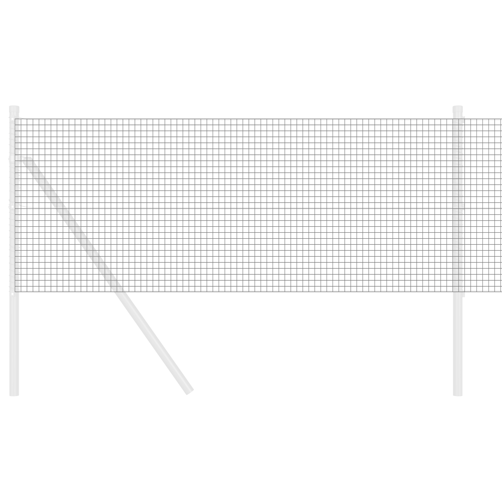 Welded Wire Fence Grey 0.8x25 m Steel - Image 3