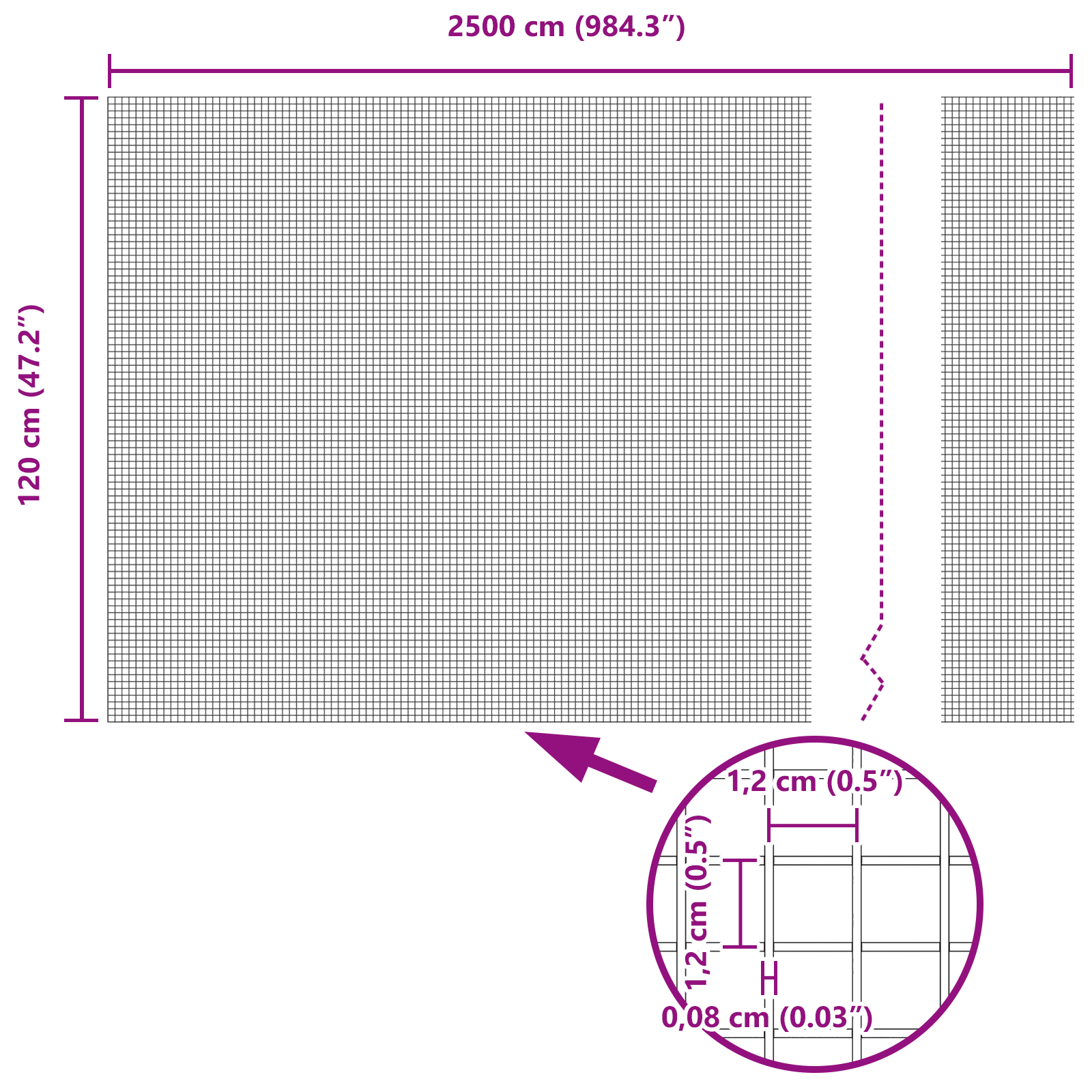 Welded Wire Fence Grey 1.2x25 m Steel - Image 8