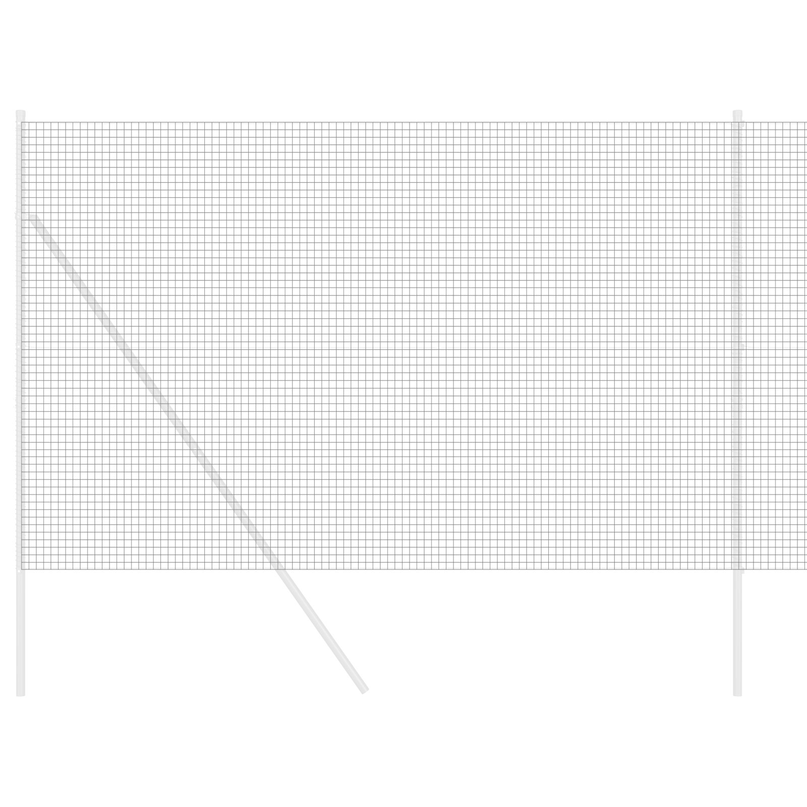 Welded Wire Fence Grey 1,6x25 m Steel - Image 3