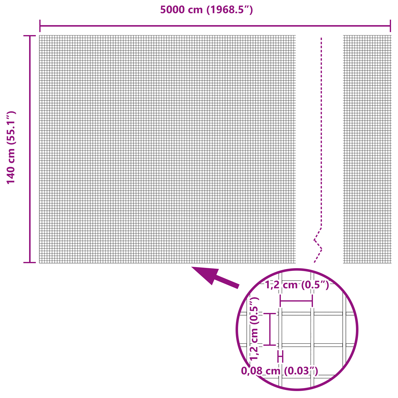 Welded Wire Fence Grey 1.4x50 m Steel - Image 8